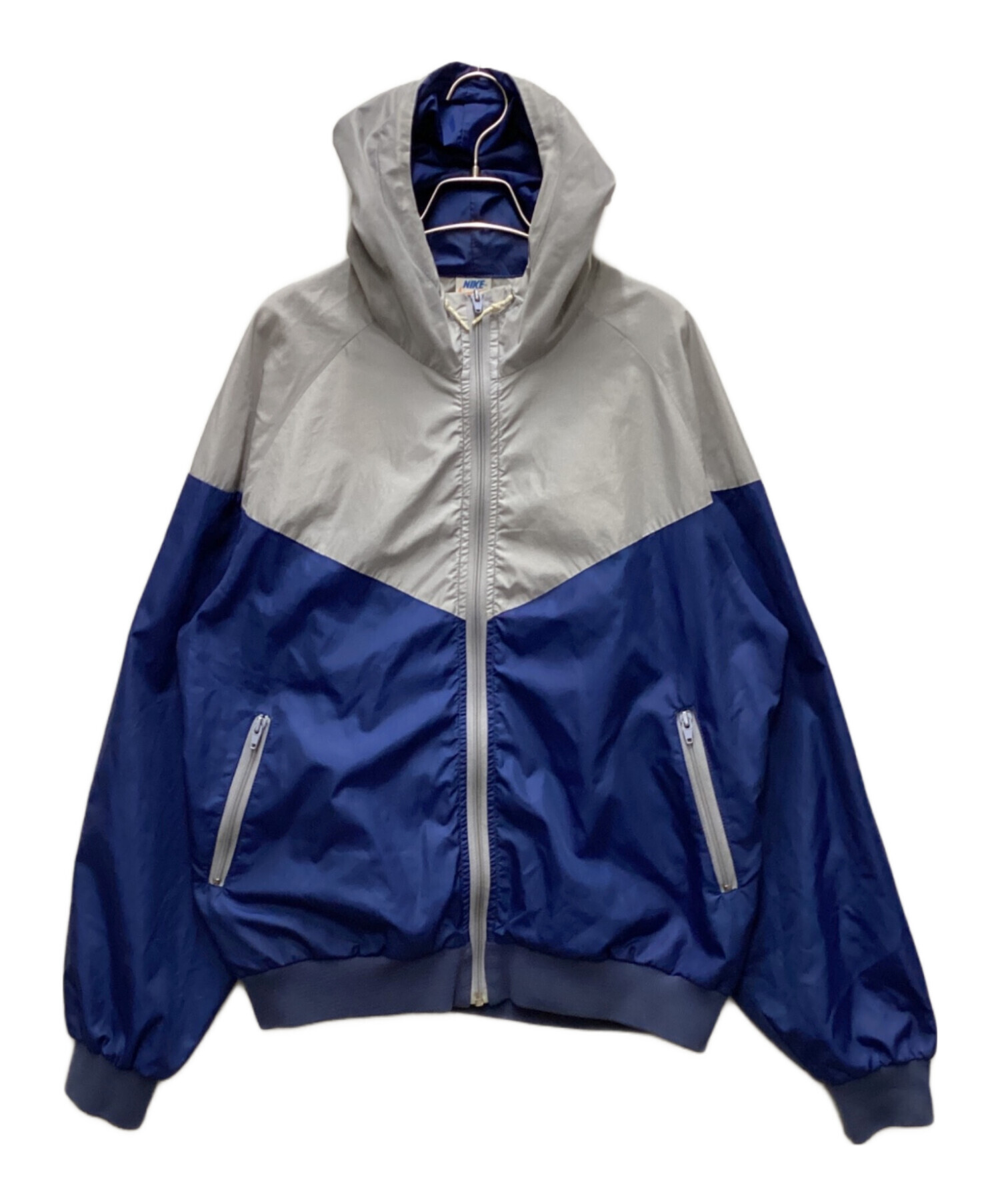 中古・古着通販】NIKE (ナイキ) 70`Sウインドランナー グレー×ネイビー