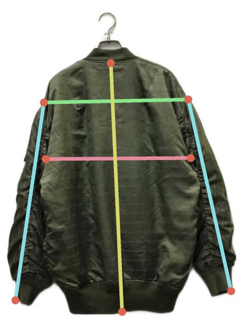 STUSSY ステューシー リバーシブル キルティング MA-1 ドルマーク S 中古・古着通販】stussy (ステューシー) リバーシブルロゴボーダーMA-1