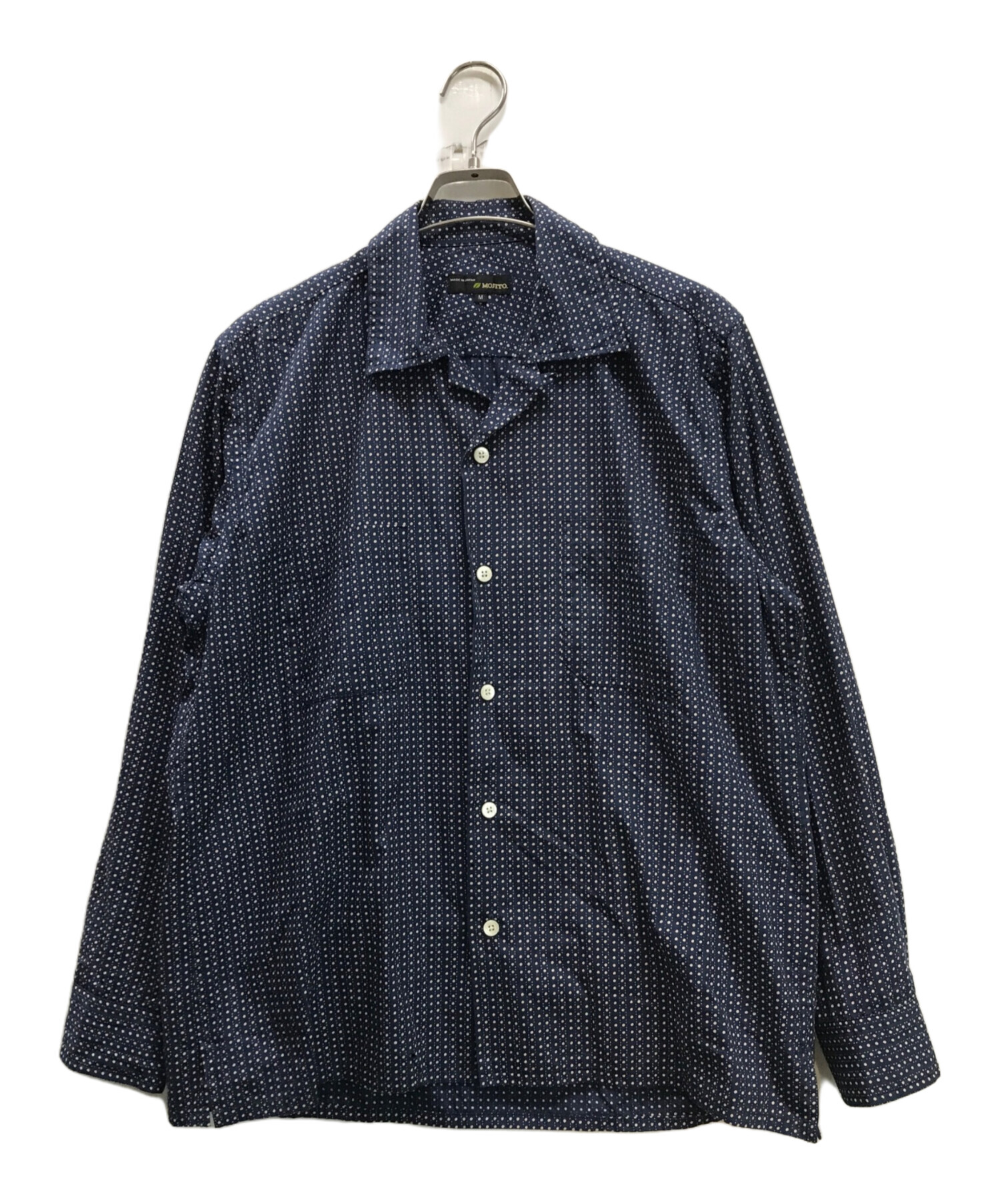 もっさん 中古・古着通販】MOJITO (モヒート) ABSHINTH SHIRT dot ネイビー