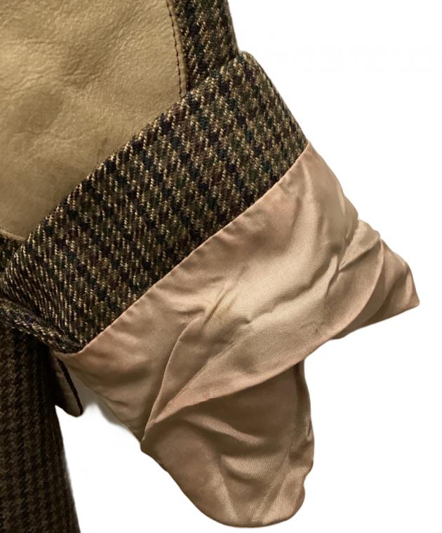 ☆未使用☆ローレン ラルフローレン ジャケット エルボーパッチ 千鳥柄 ブラウン 中古・古着通販】RALPH LAUREN (ラルフローレン) エルボーパッチ付き