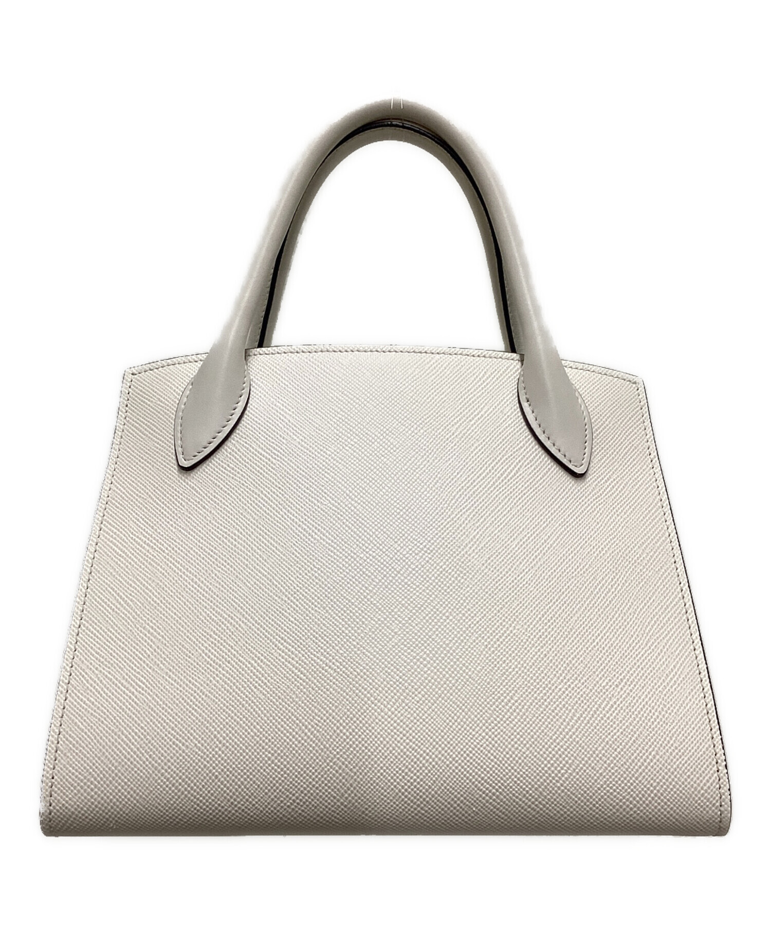 【本日限定値下げ中】美品✨PRADA 2WAY ハンドバッグ ホワイト 中古・古着通販】PRADA (プラダ) モノクローム 2WAYバッグ ホワイト