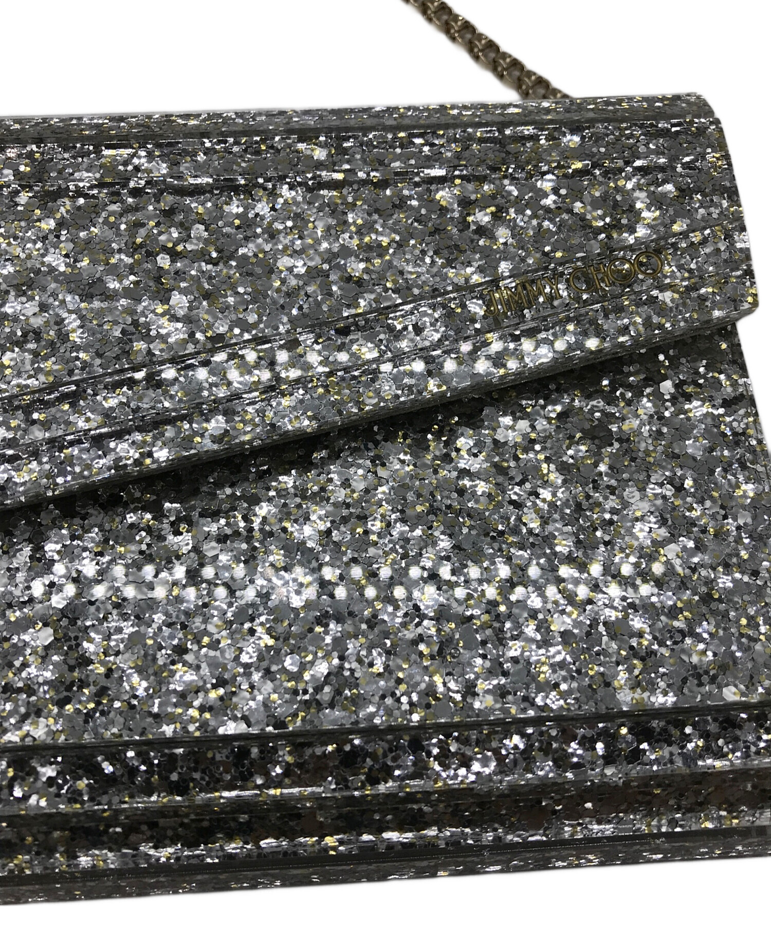 中古・古着通販】JIMMY CHOO (ジミーチュウ) Candy Glitter box Clutch