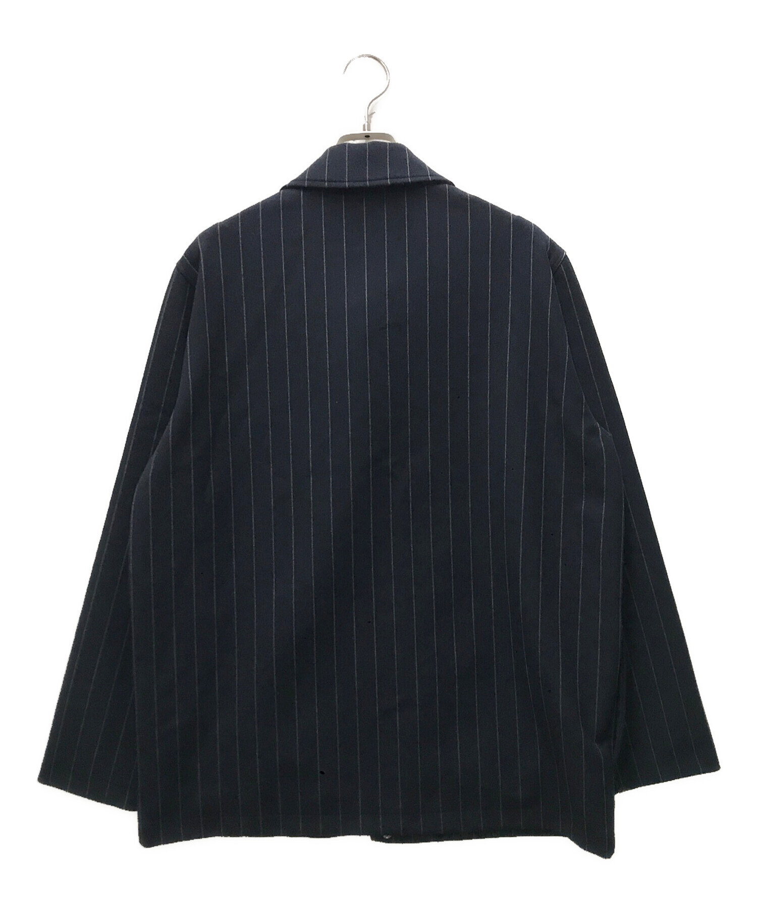 【中古】キス KITH ×WILSON ポリエステルレーヨン ストライプ コーチジャケット【サイズM】【メンズ】 中古・古着通販】KITH (キス) Pinstripe Doubleknit Coaches Jacket