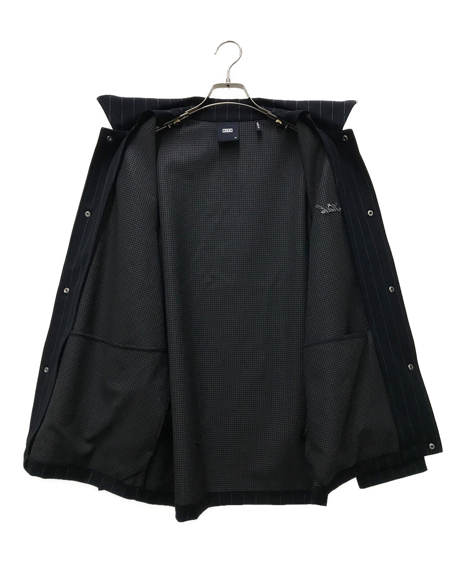 中古・古着通販】KITH (キス) Pinstripe Doubleknit Coaches Jacket