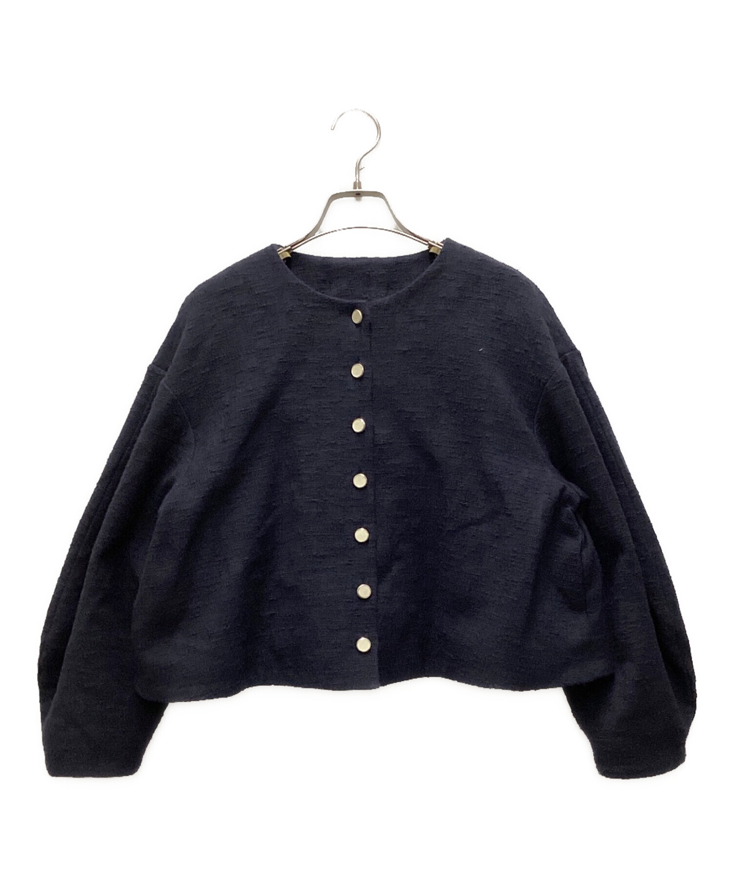 レディース alors カーディガン ネイビー