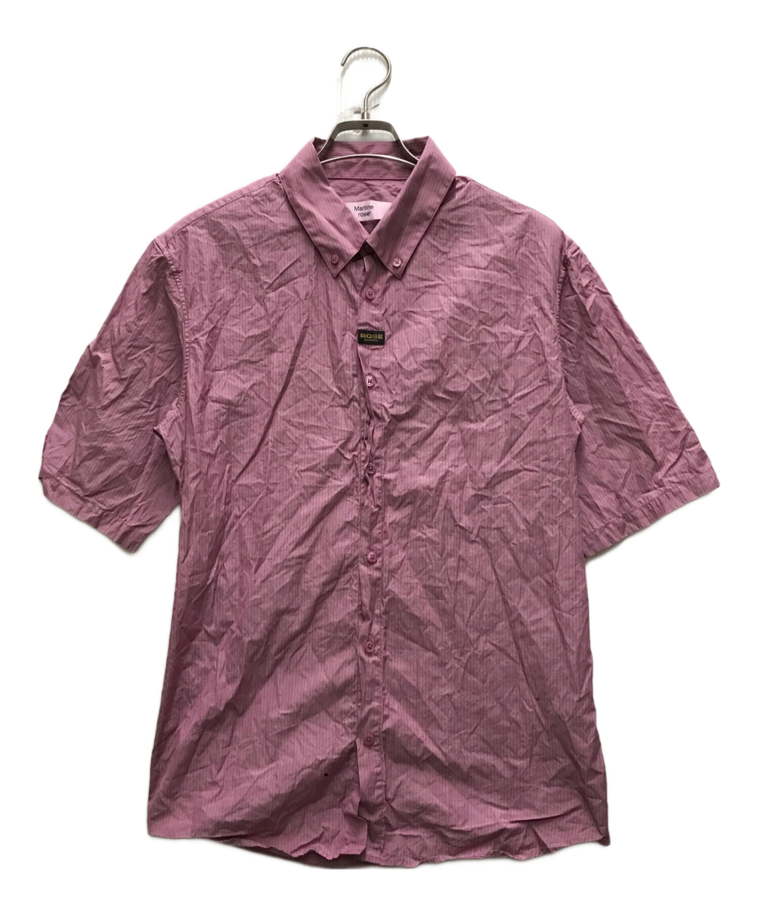 NAPA by Martine Rose カジュアルシャツ S 【古着】【中古】 中古・古着通販】MARTINE ROSE (マーティン・ローズ) S/Sストライプ