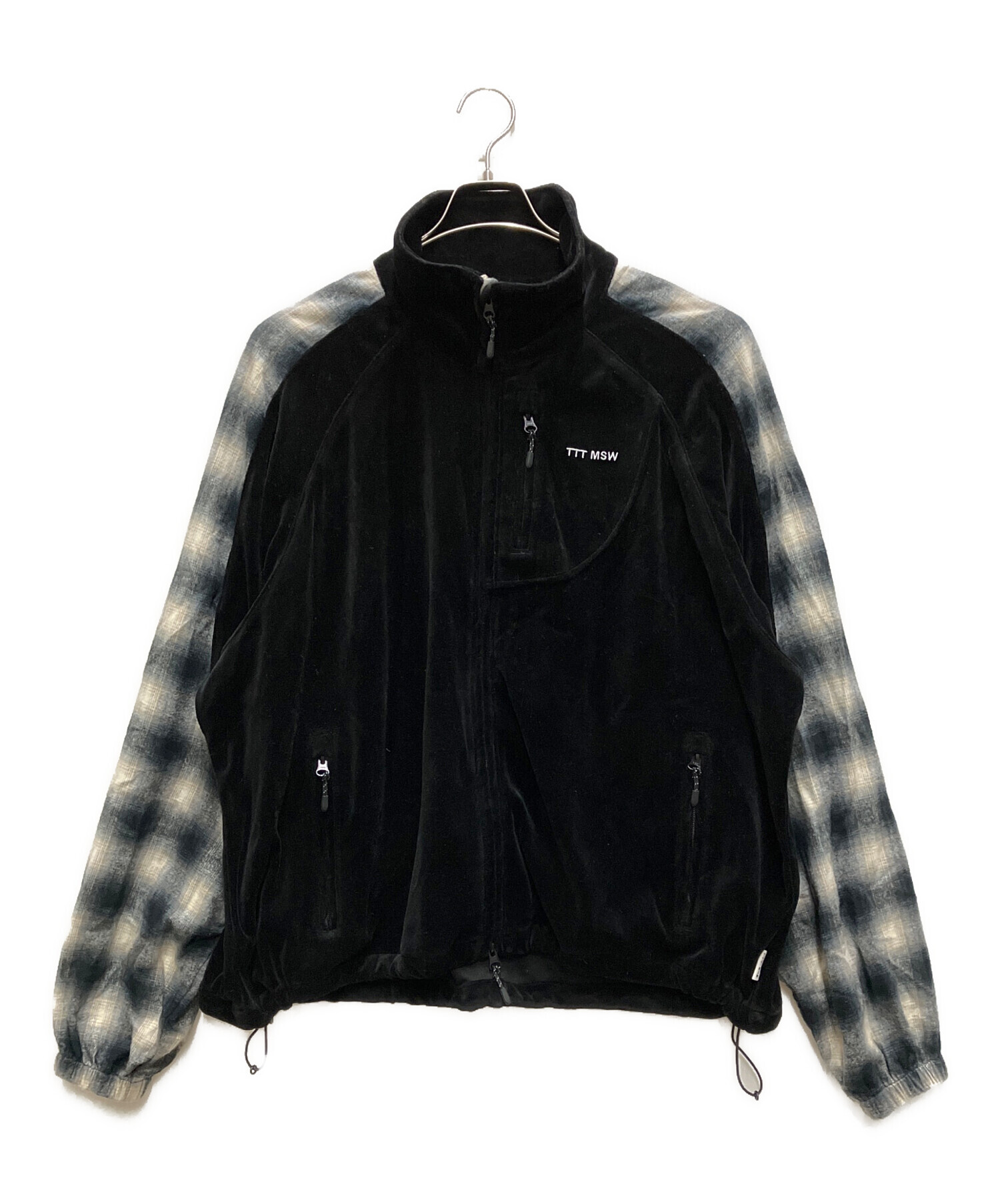 中古・古着通販】TTT MSW (ティー) Velours track jacket ブラック 