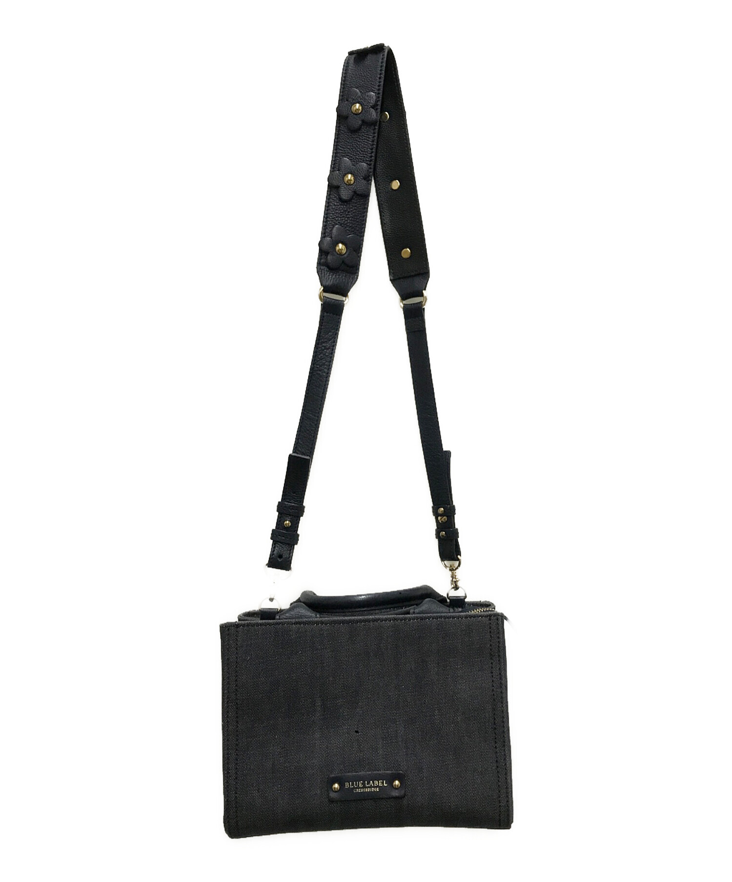 極美品】ブルーレーベルクレストブリッジ 2wayバッグ 極美品 ブルー 