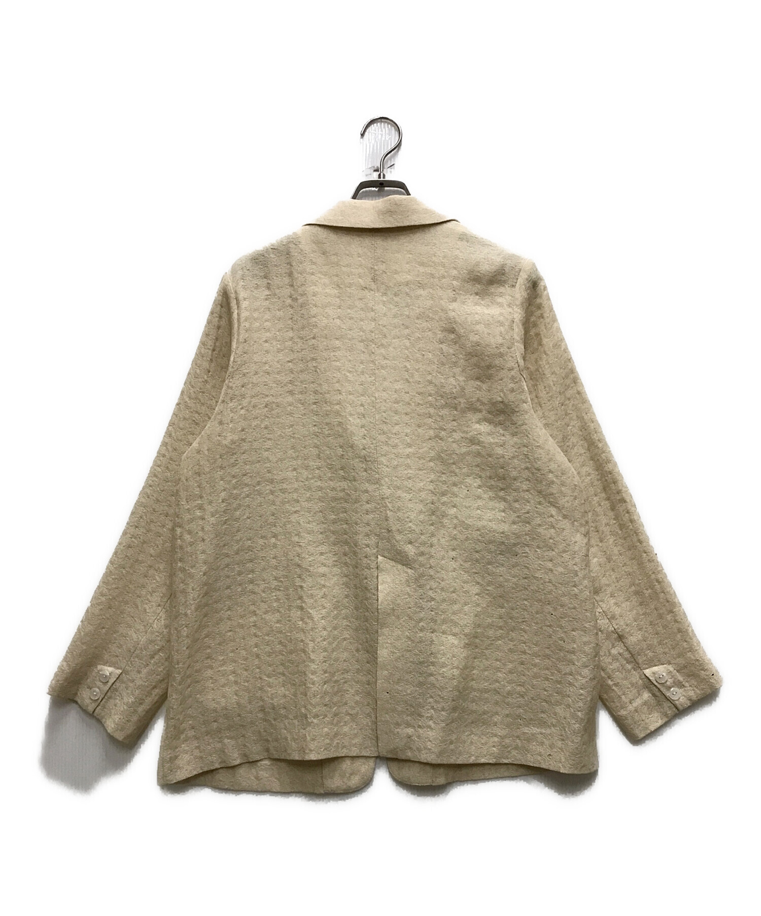 中古・古着通販】Eaphi (エフィ) RANDOM BUTTON SHEER JACKET ベージュ 