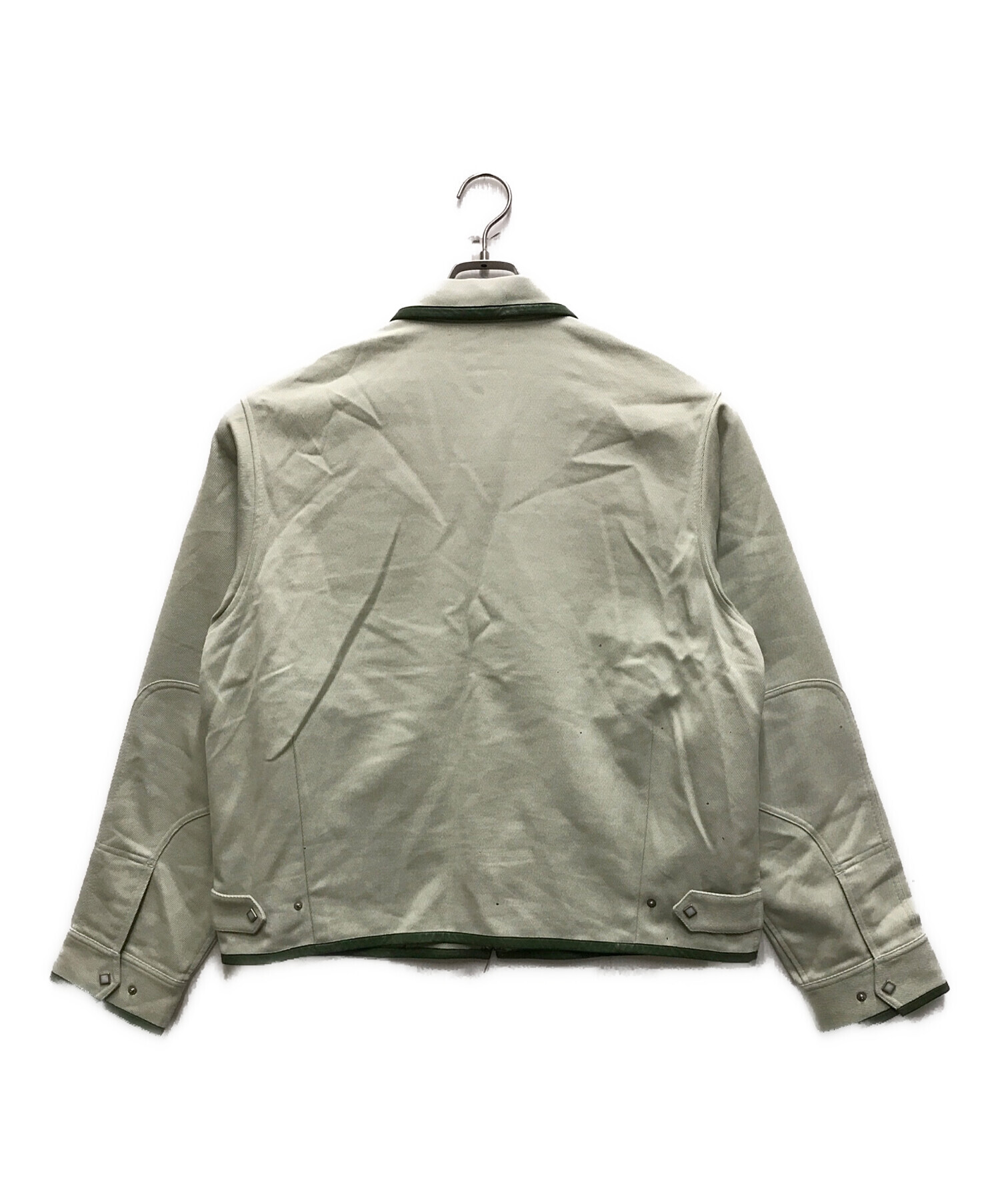 ジャケット・アウター TTT MSW Wool Leather Piping Jacket Mint 中古・古着通販】TTT MSW (ティー) Wool Leather Piping Jacket