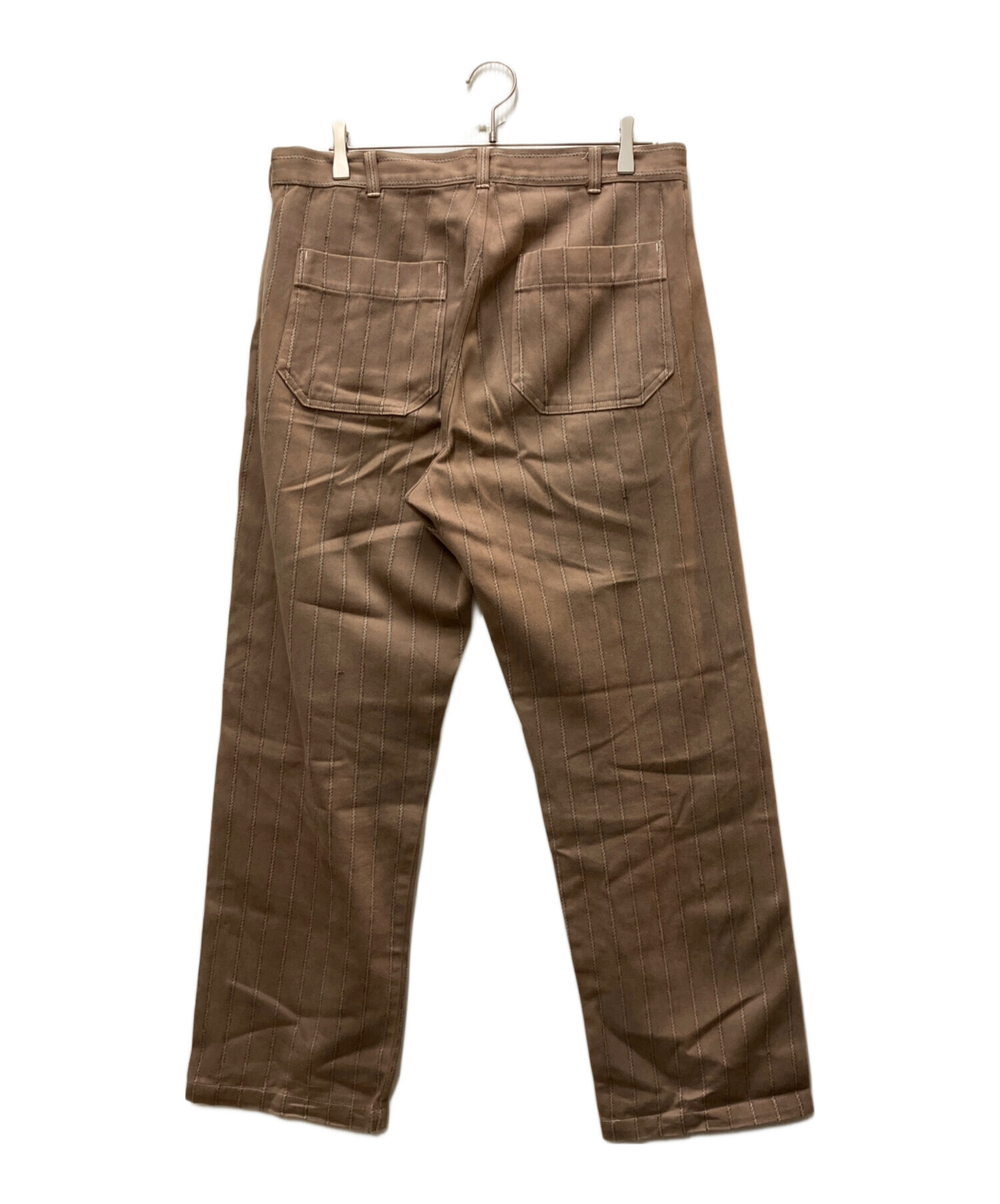 美品　80s コムデギャルソンオム　多重ステッチスラックス　ワイド　リネン 中古・古着通販】COMME des GARCONS HOMME (コムデギャルソン オム