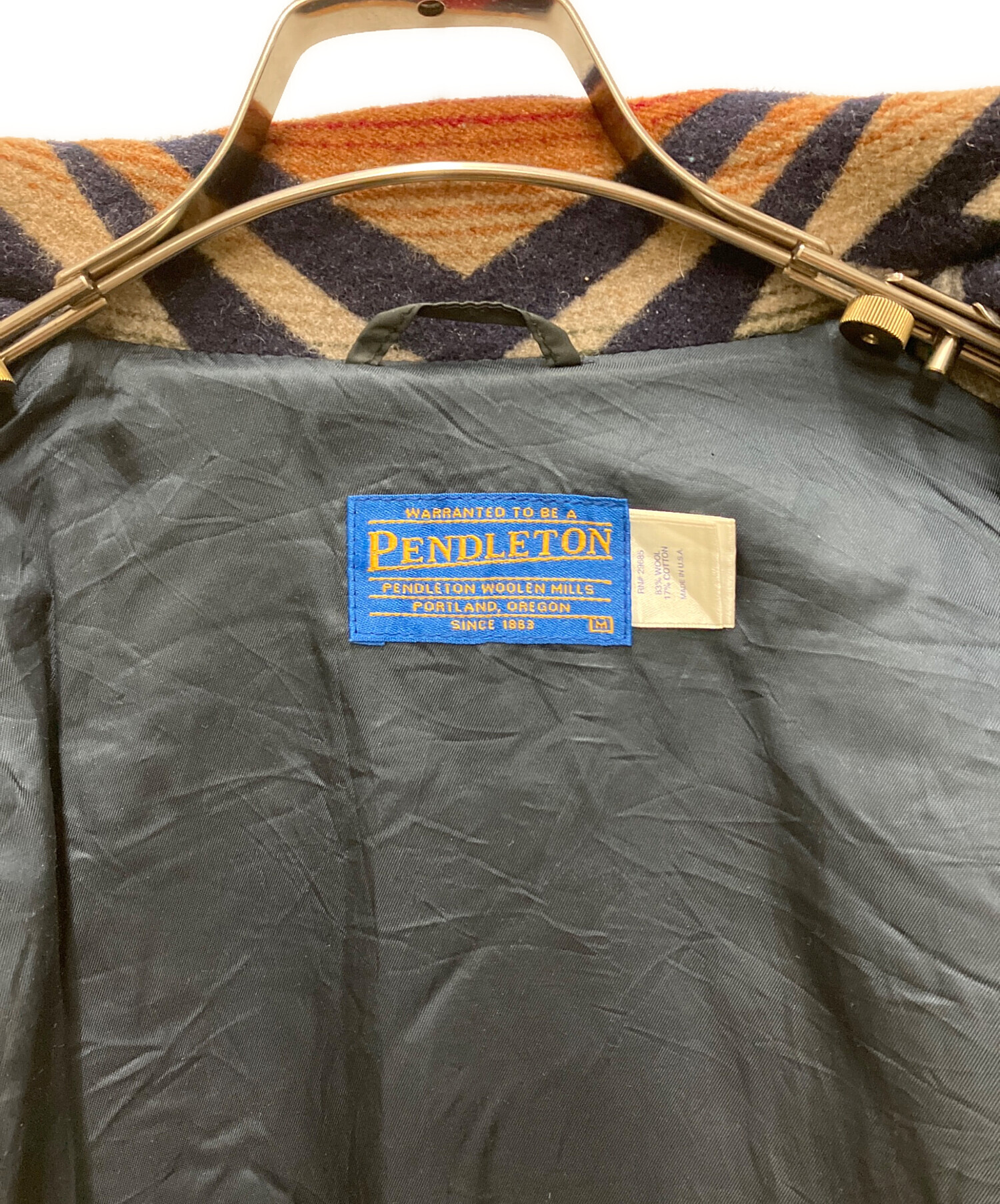 中古・古着通販】PENDLETON (ペンドルトン) 90s レザー切り替え