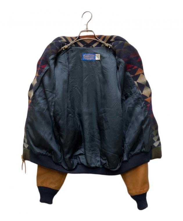 中古・古着通販】PENDLETON (ペンドルトン) 90s レザー切り替え