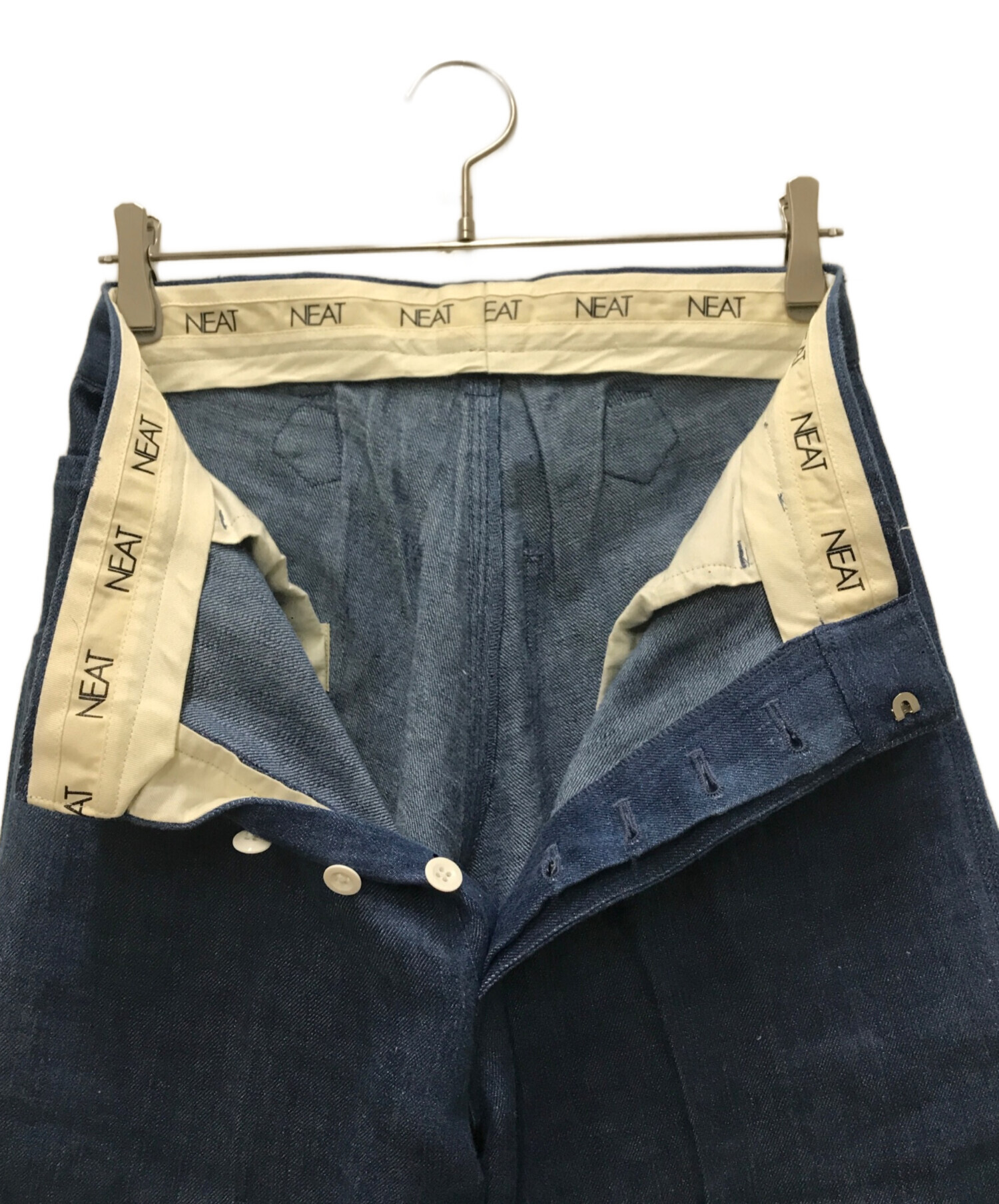 中古・古着通販】NEAT (ニート) リネンデニムパンツ インディゴ サイズ