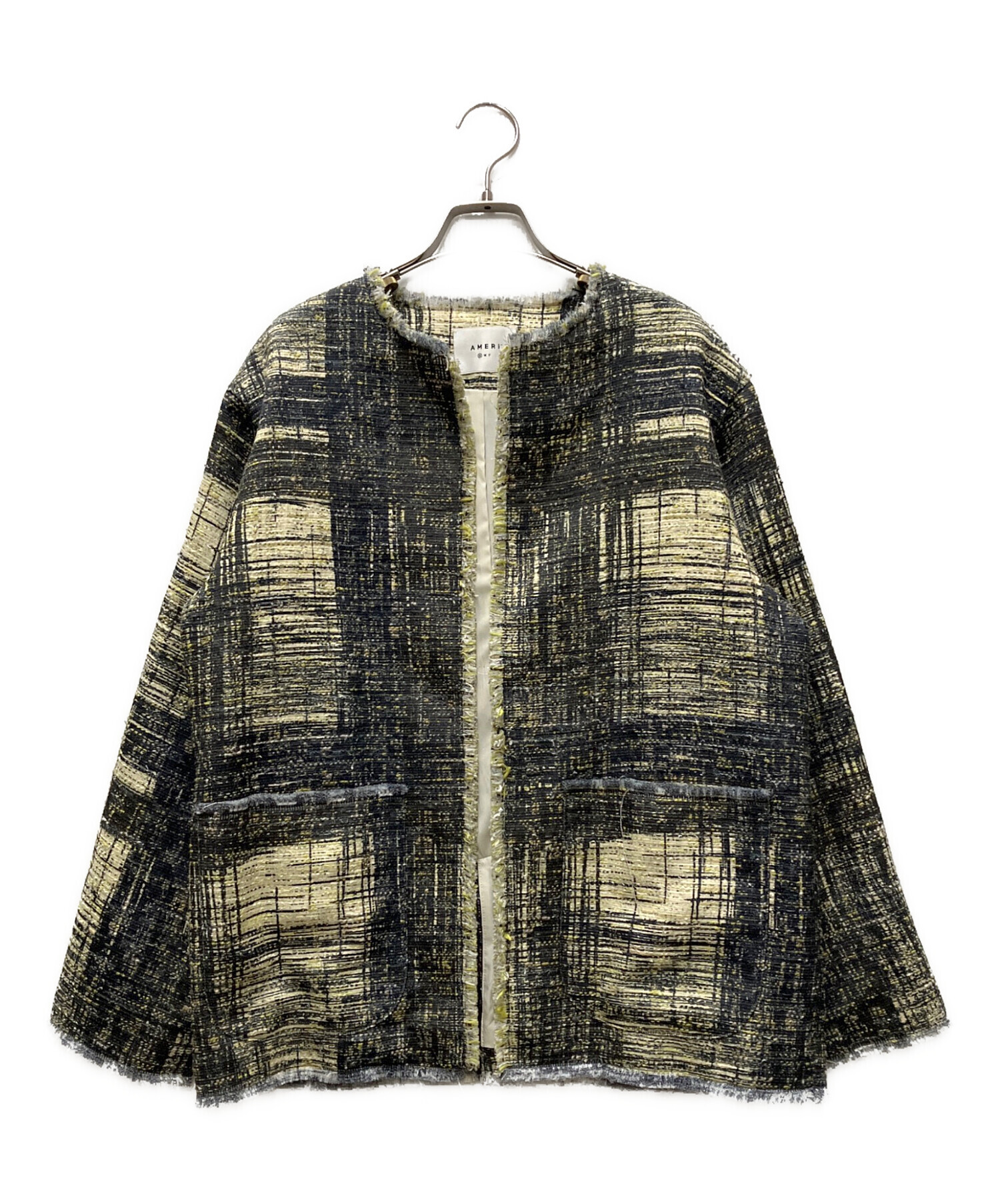 中古・古着通販】AMERI (アメリ) LADY LIKE PRINT TWEEDS JACKET