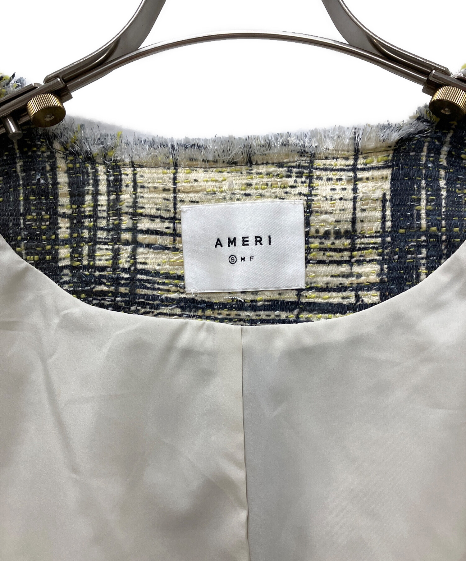 中古・古着通販】AMERI (アメリ) LADY LIKE PRINT TWEEDS JACKET