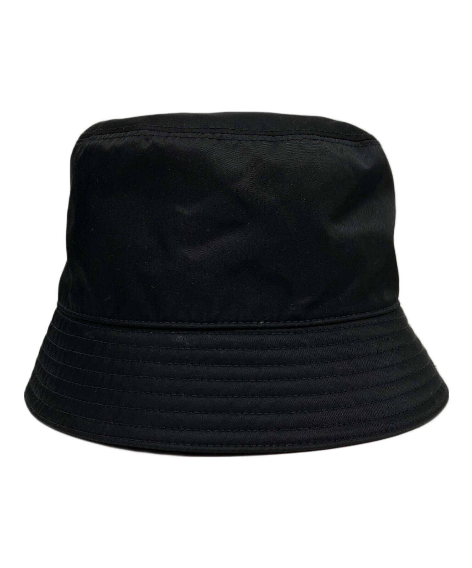 中古・古着通販】PRADA (プラダ) RE NYLONロゴプレートバケットハット