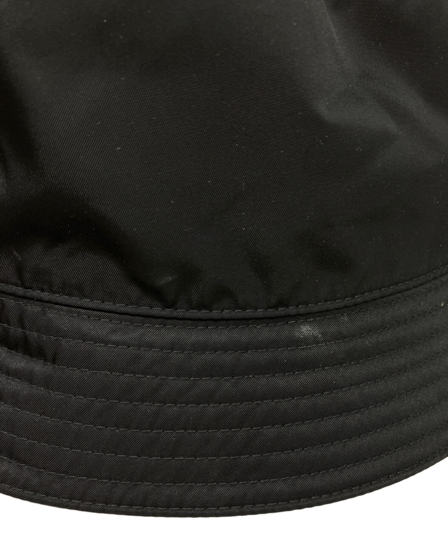 中古・古着通販】PRADA (プラダ) RE NYLONロゴプレートバケットハット