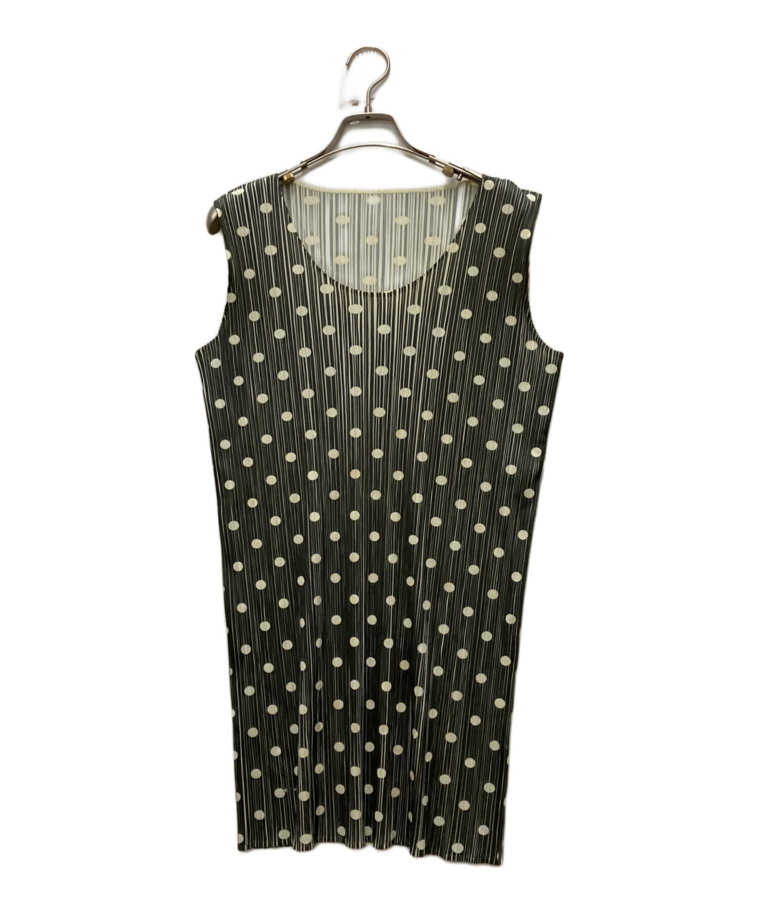 PLEATS PLEASE ノースリーブ トップス ドット柄 中古・古着通販】PLEATS PLEASE (プリーツプリーズ) ドットプリーツ