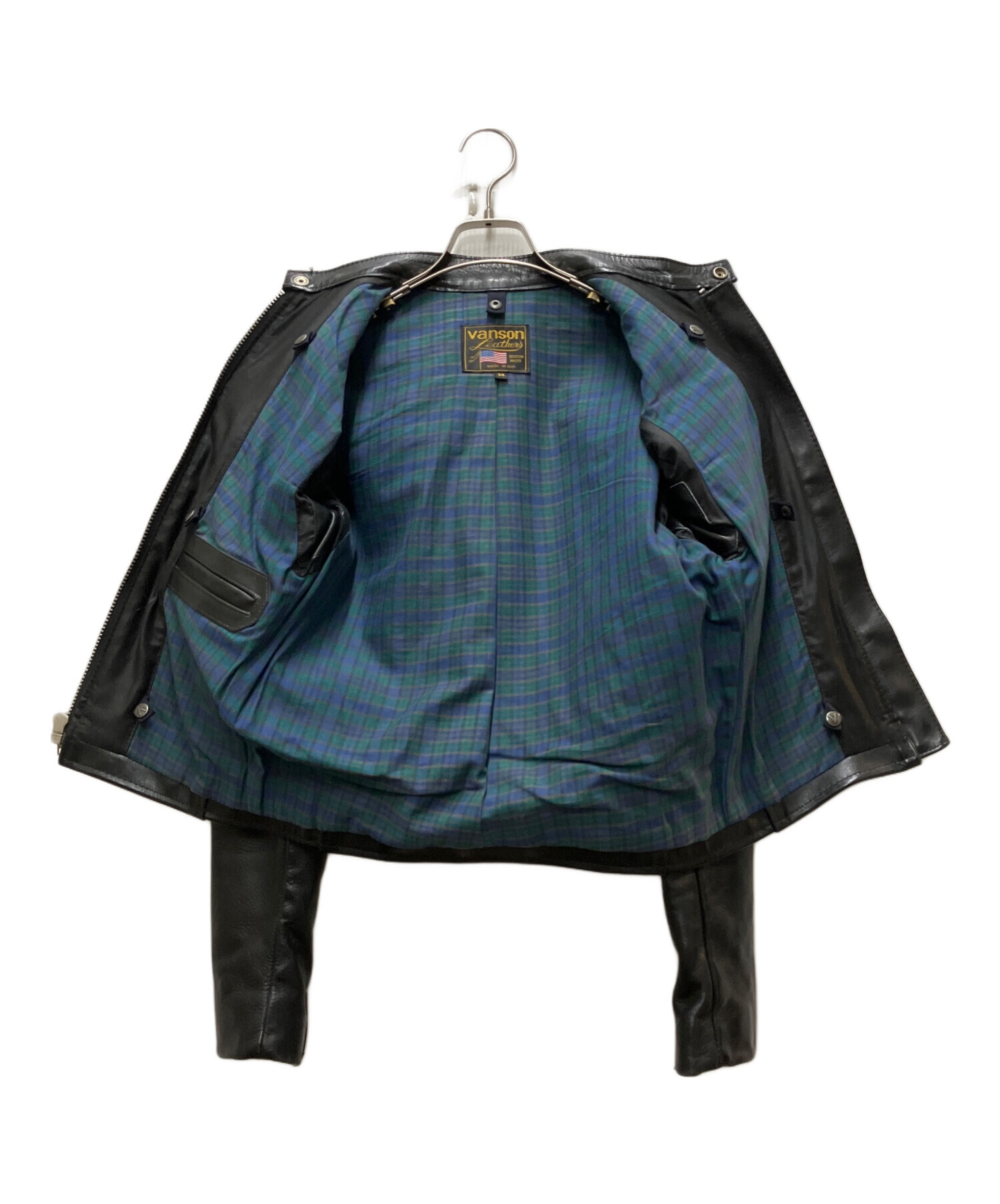 中古・古着通販】VANSON (バンソン) シングルライダースジャケット