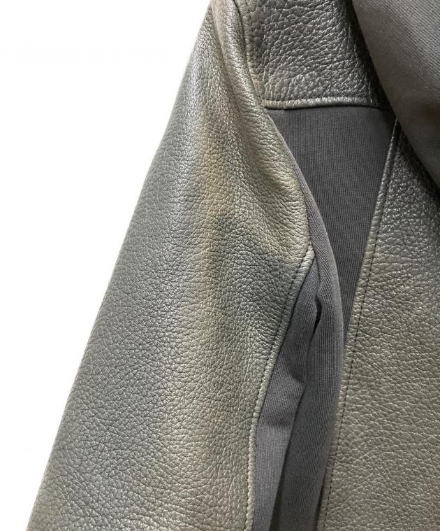 中古・古着通販】HELMUT LANG (ヘルムートラング) レザー切り替え
