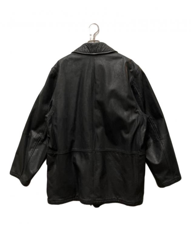 90s Armani jeans アルマーニジーンズ　コート 中古・古着通販】ARMANI JEANS (アルマーニジーンズ) 90s レザーカー