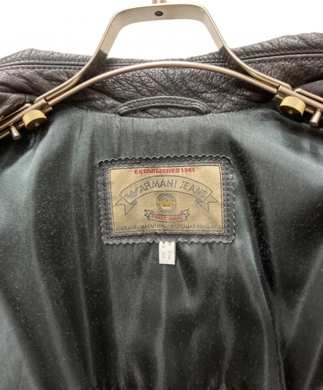 中古・古着通販】ARMANI JEANS (アルマーニジーンズ) 90s レザーカー