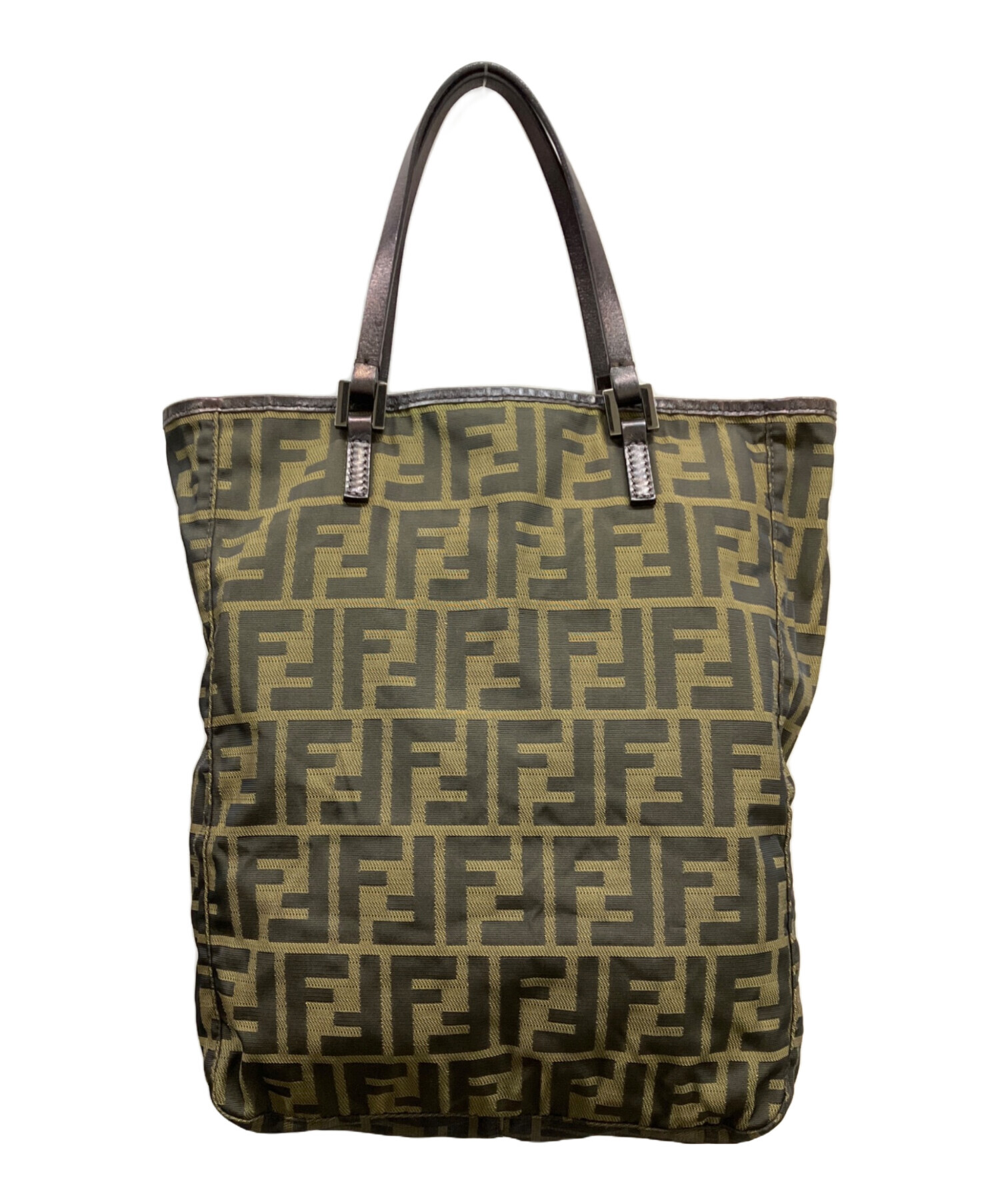 FENDI ズッカ柄　ハンドバッグ　ポーチ付き 中古・古着通販】FENDI (フェンディ) ズッカ柄ハンドバッグ マルチ