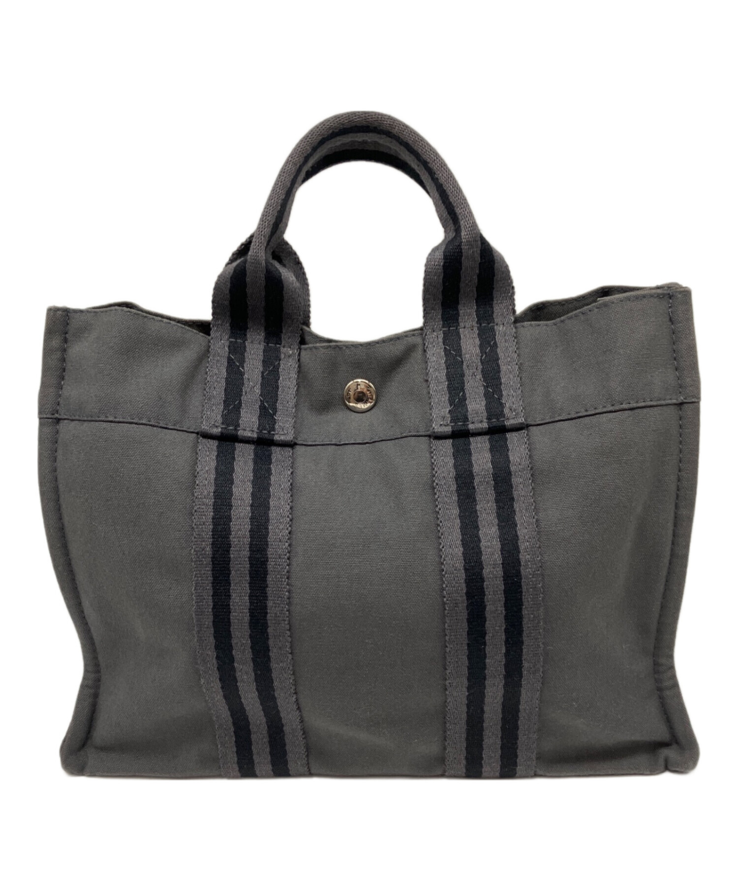 希少！エルメス　Hermes　フールトゥ　PM　ハンドバッグ グレー 中古・古着通販】HERMES (エルメス) フールトゥPM ハンドバッグ グレー