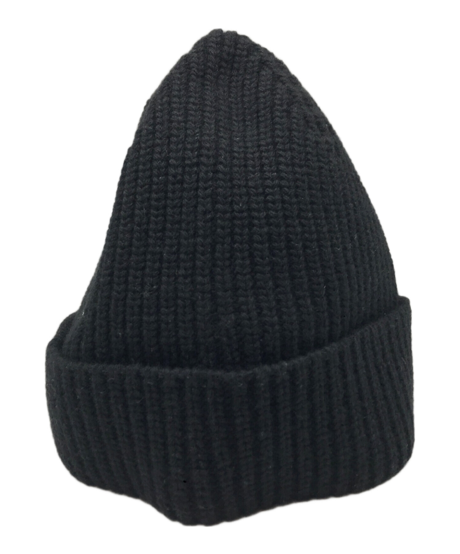 AMIRI ブラックニット帽 中古・古着通販】AMIRI AMSAHE (アミリ) ニット帽 ブラック｜ブランド