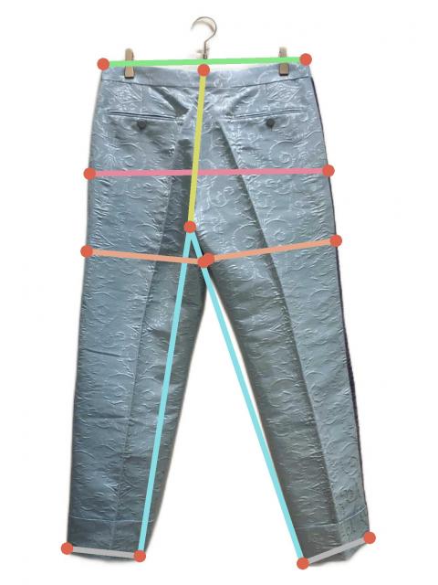中古・古着通販】GUCCI (グッチ) Jacquard Wool Silk Pant ブルー