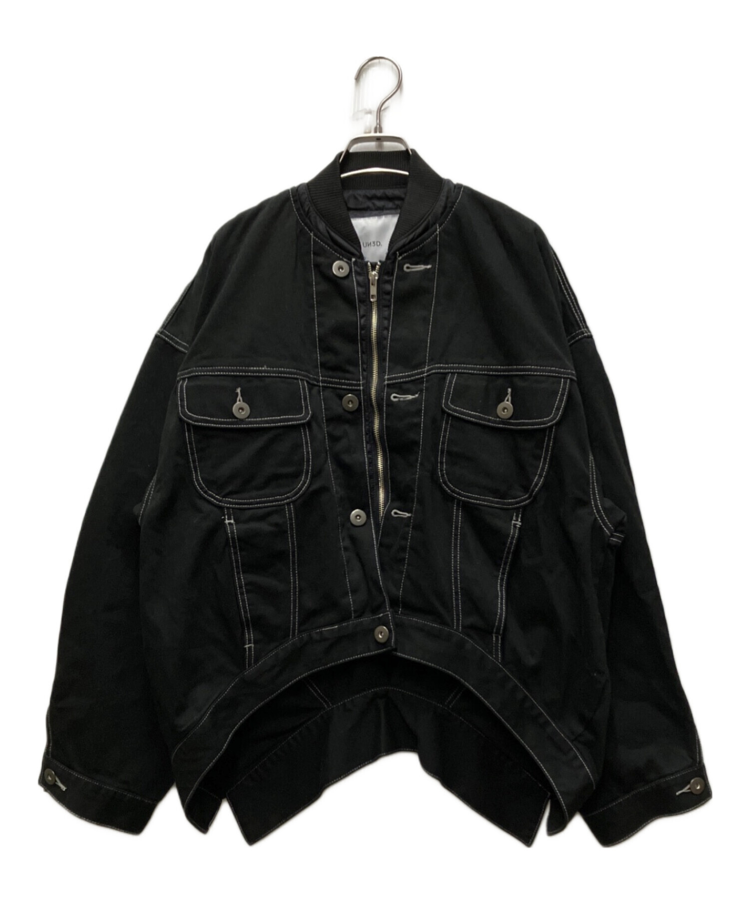 中古・古着通販】UN3D. (アンスリード) MA－1 DOCKING DENIM JACKET