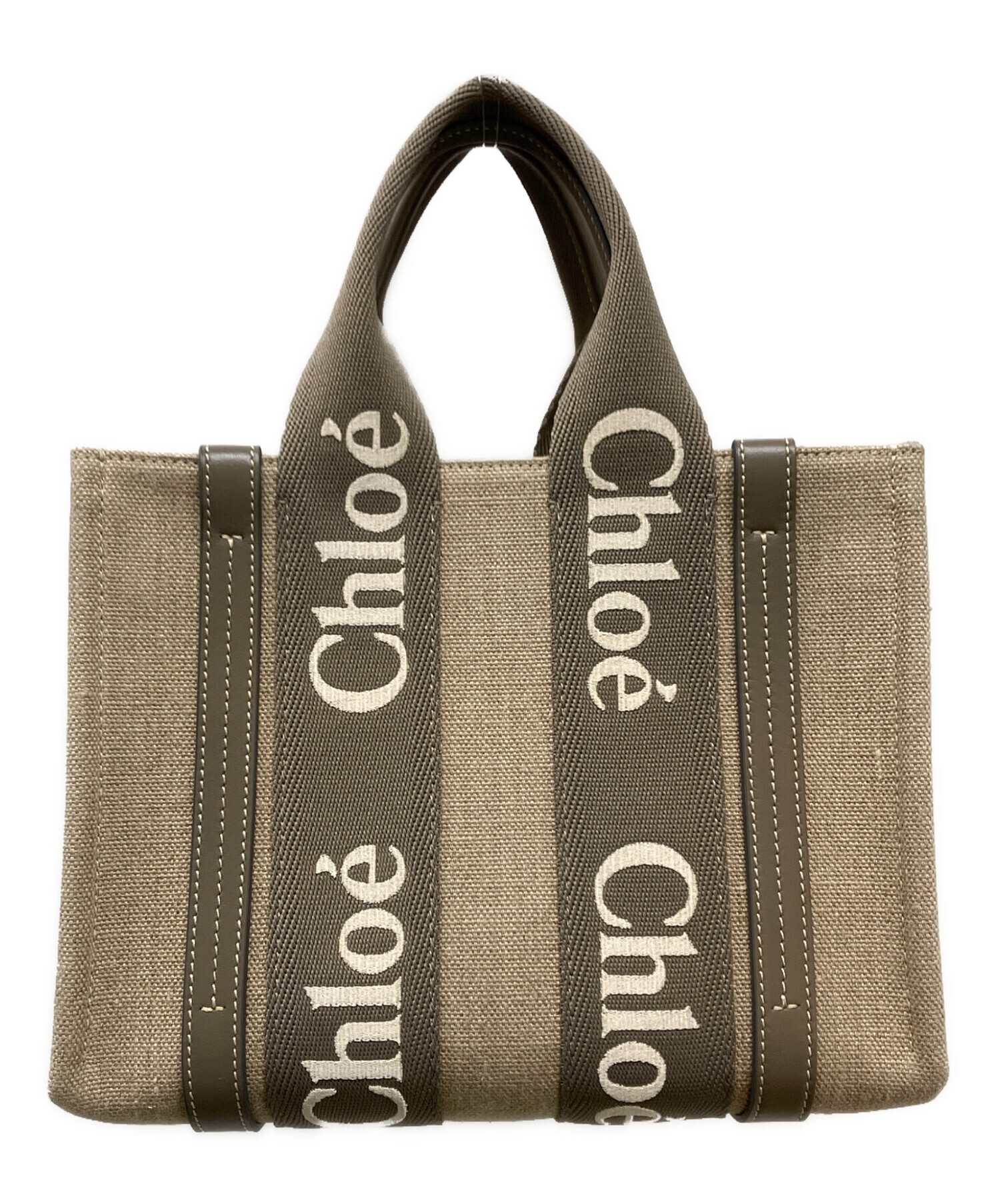 中古・古着通販】Chloé (クロエ) トートバッグ ベージュ・グレー 