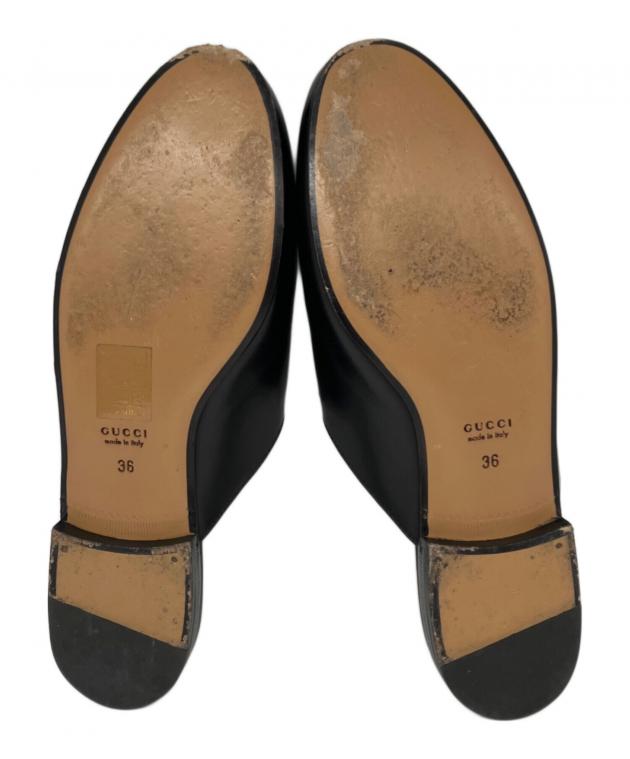 中古・古着通販】GUCCI (グッチ) フラワー刺繍ホースビットレザー