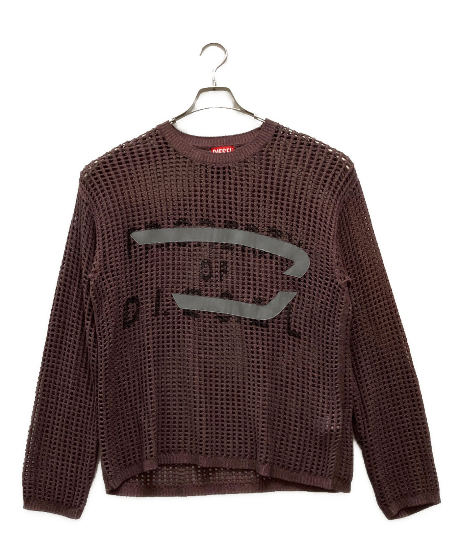 中古・古着通販】DIESEL (ディーゼル) K-ROCH メッシュニット ボルドー