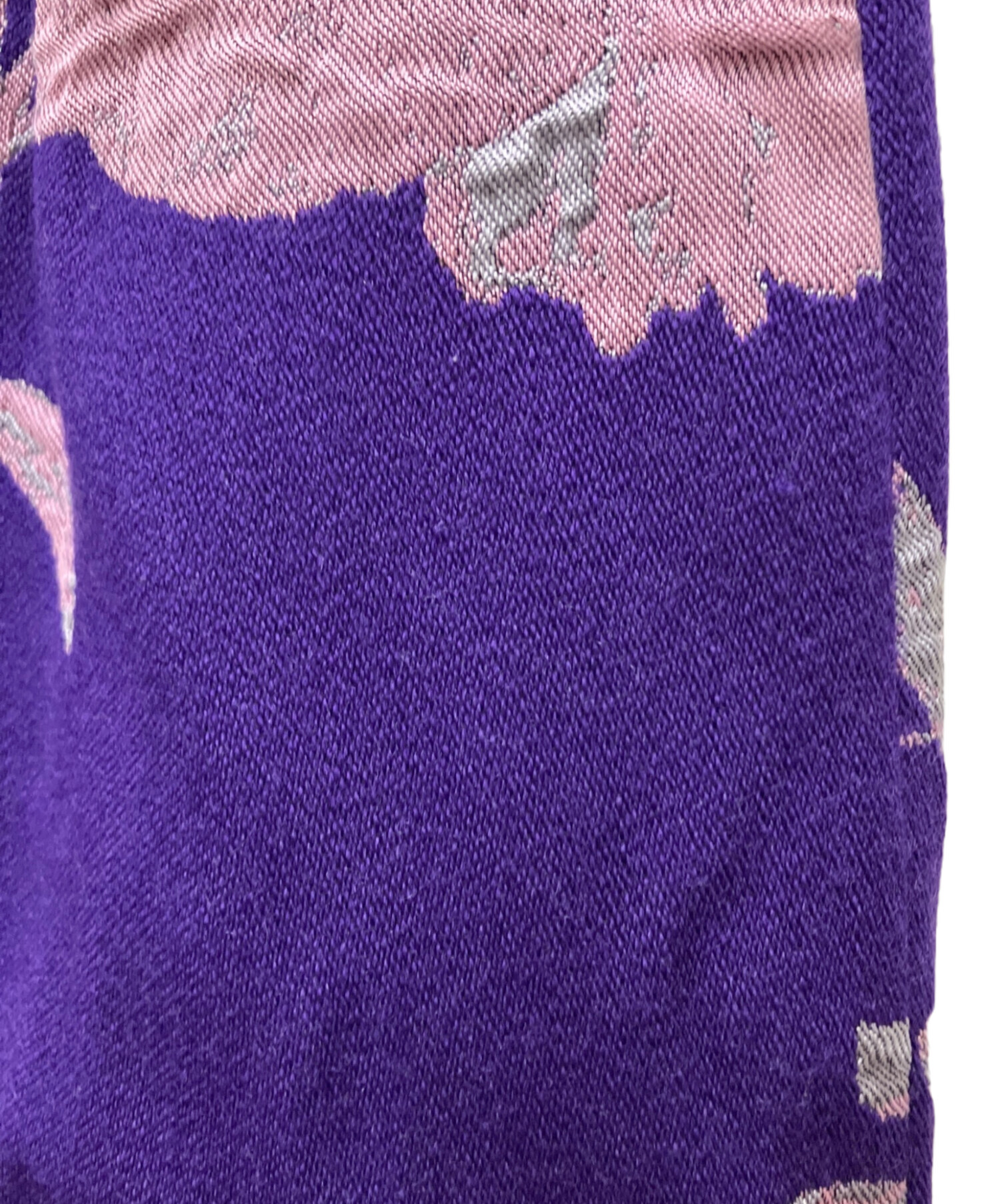 【美品】ドリスヴァンノッテン　ベロア　パープル ひざ丈スカート 中古・古着通販】DRIES VAN NOTEN (ドリスヴァンノッテン) 花柄