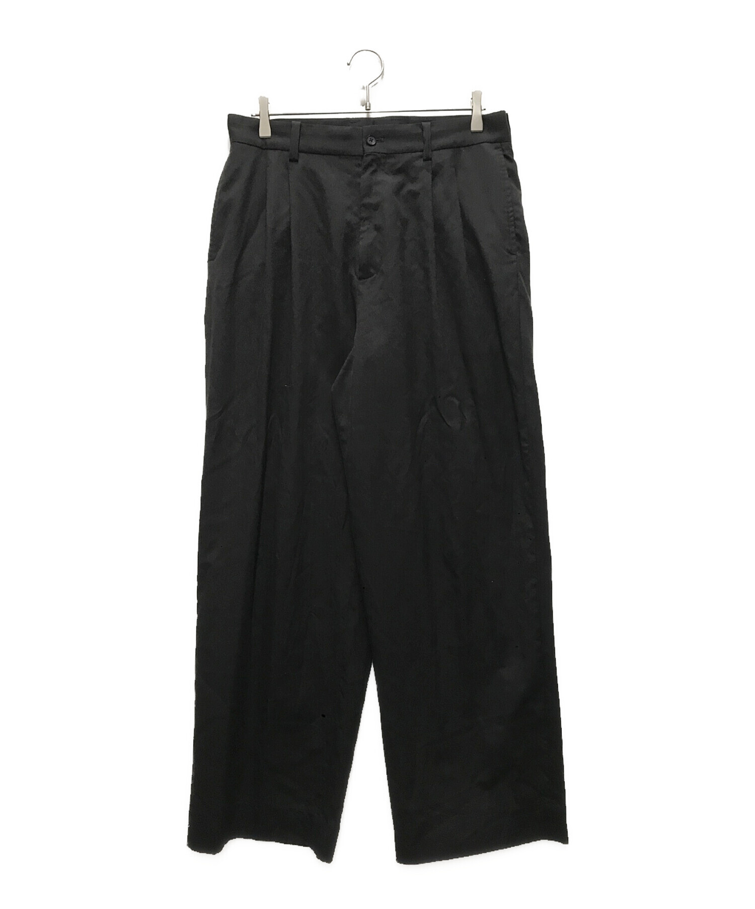 Steinページ② 中古・古着通販】stein (シュタイン) LONG WIDE TROUSERS ブラック