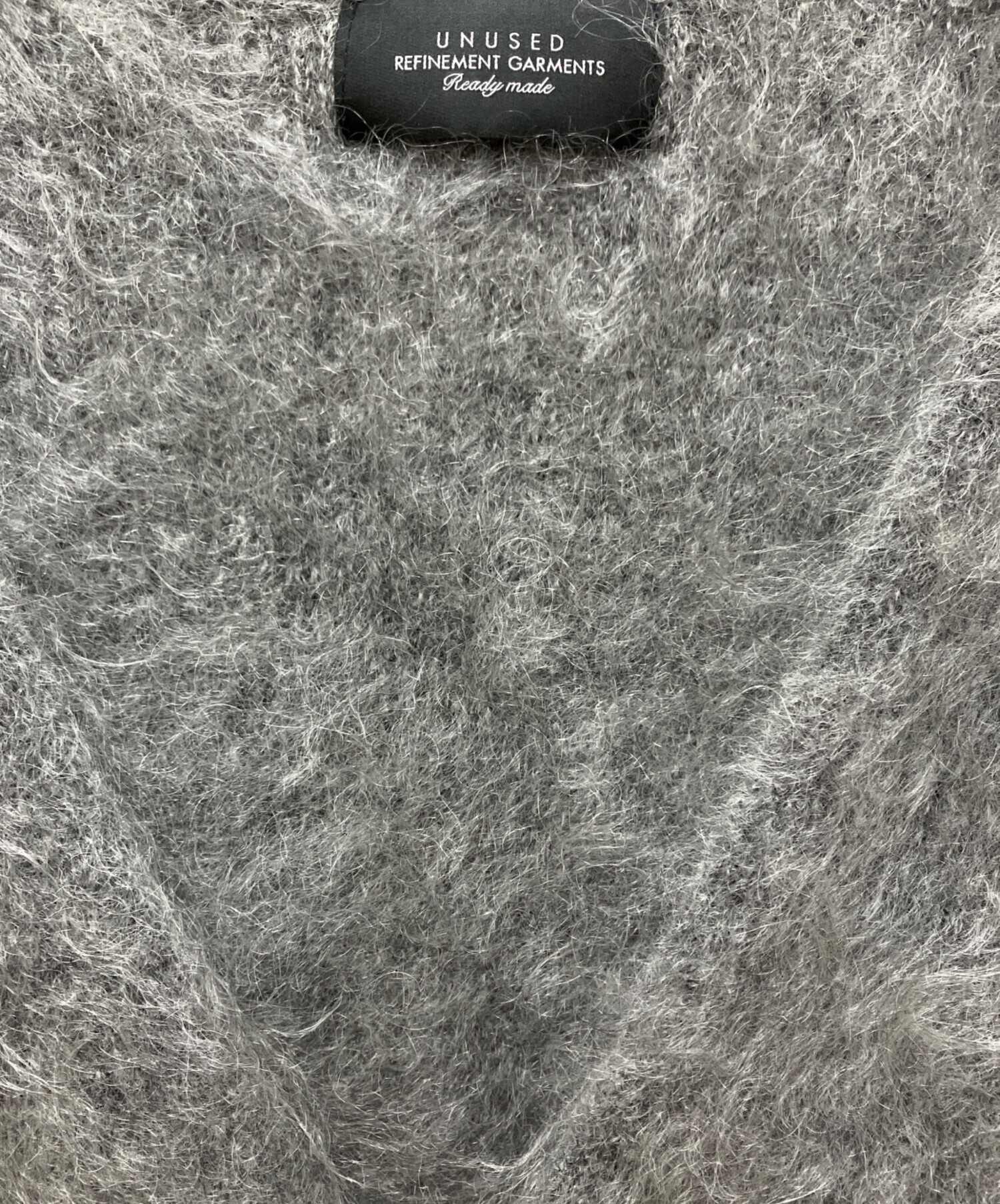 中古・古着通販】UNUSED (アンユーズド) モヘアカーディガン グレー