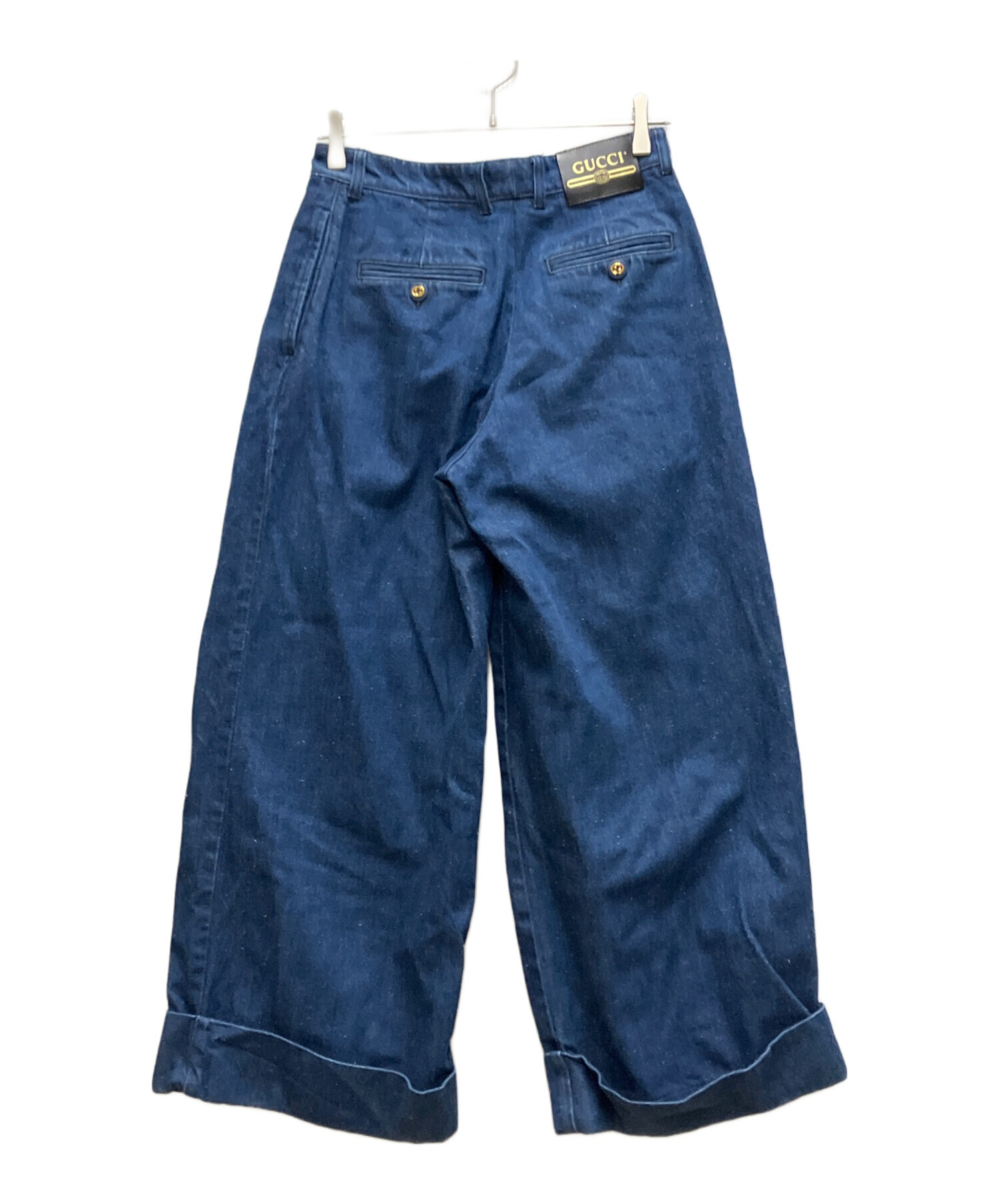 中古・古着通販】GUCCI (グッチ) 2タックワイドデニムパンツ