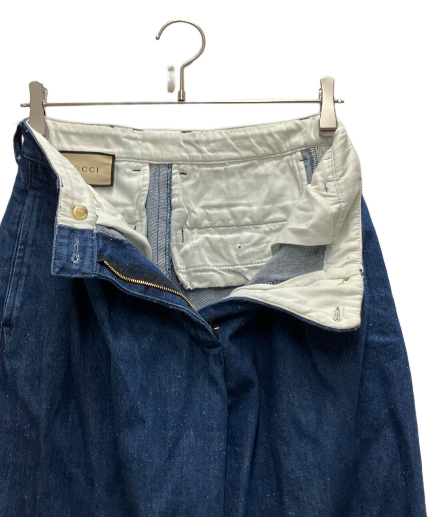 中古・古着通販】GUCCI (グッチ) 2タックワイドデニムパンツ