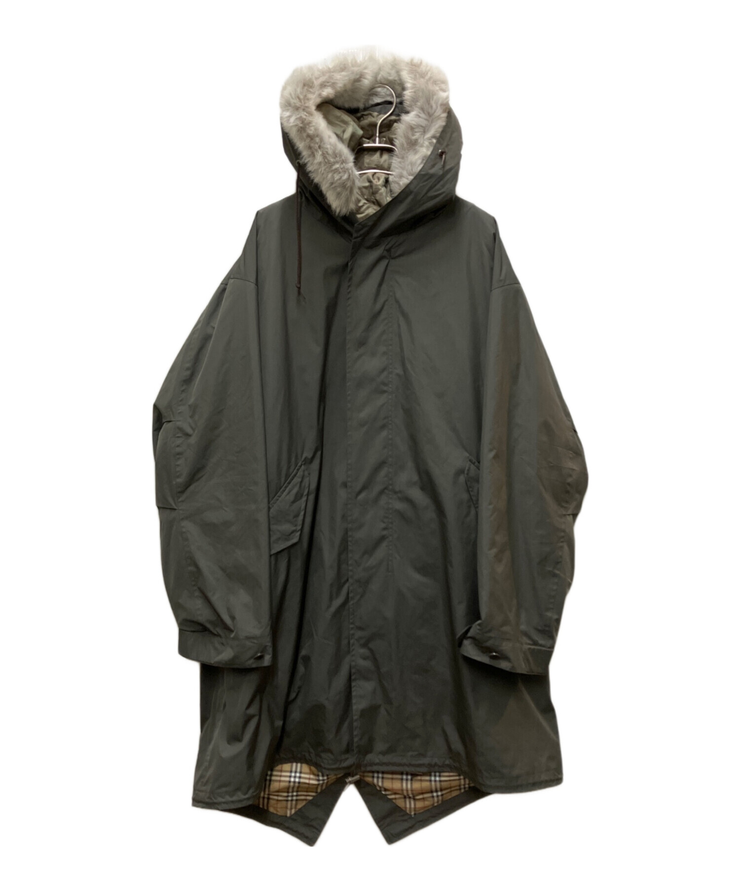 バーバリーブラックレーベル モッズコート ジャケット ノバチェック M 中古・古着通販】BURBERRY BLACK LABEL (バーバリーブラックレーベル