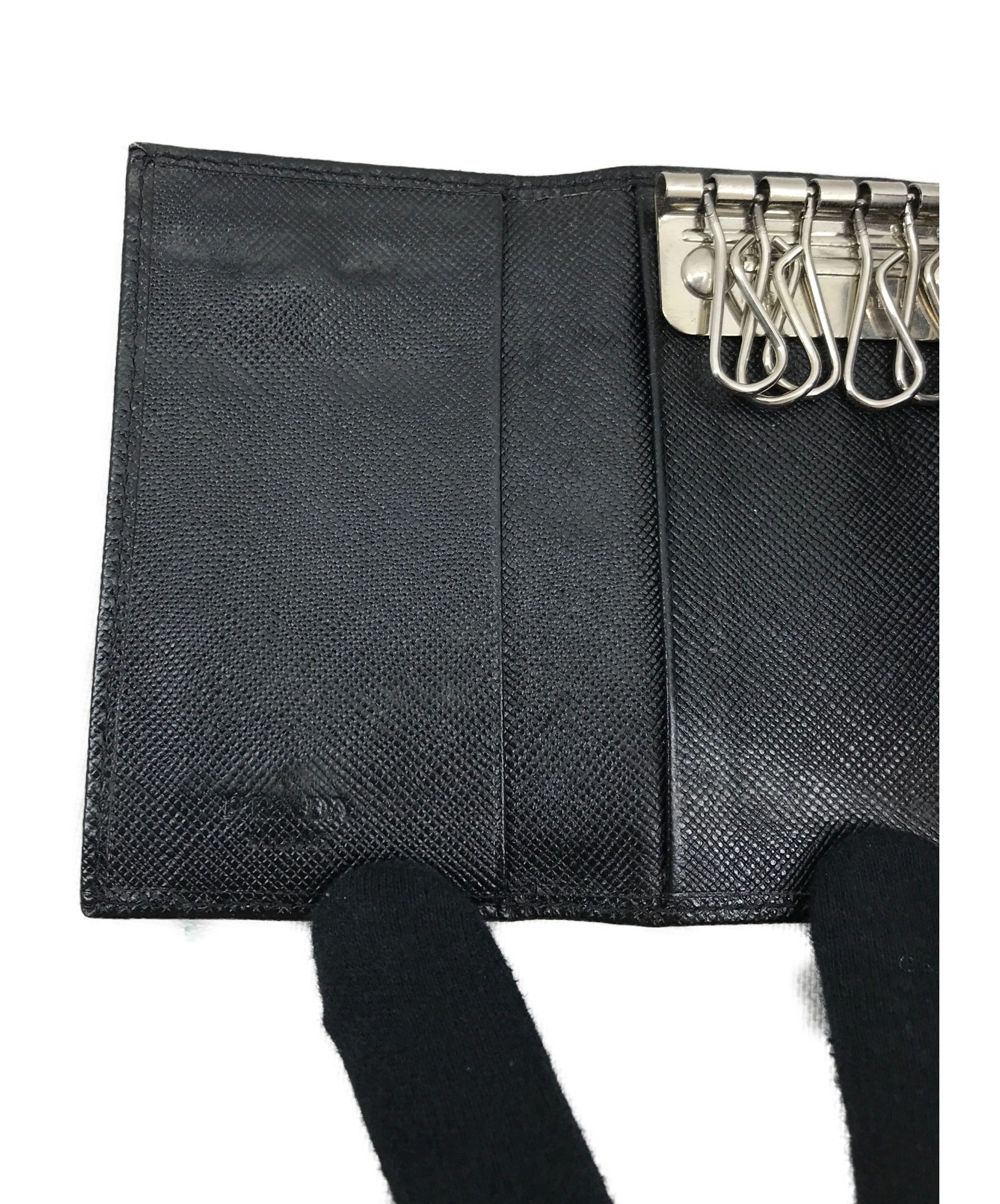 中古・古着通販】PRADA (プラダ) 6連キーケース ブラック サイズ:ー