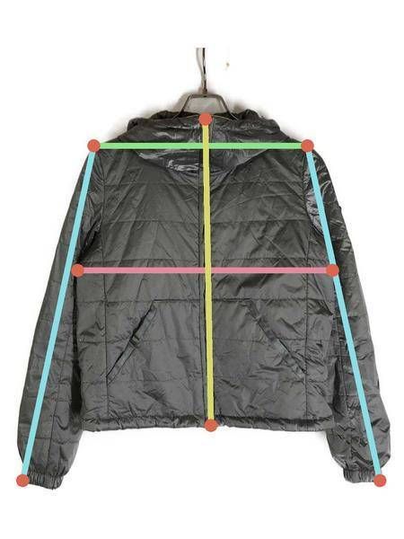 プラダ】Prada 08年 ビジュー付き 異素材切替 ツイード ノーカラー 