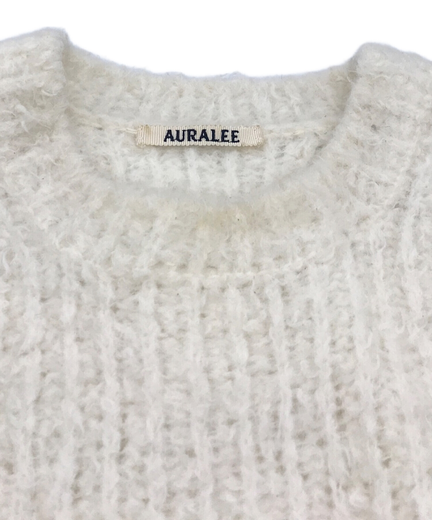 auralee MILLED WOOL MOAL KNIT BIG P⁄0ニット 