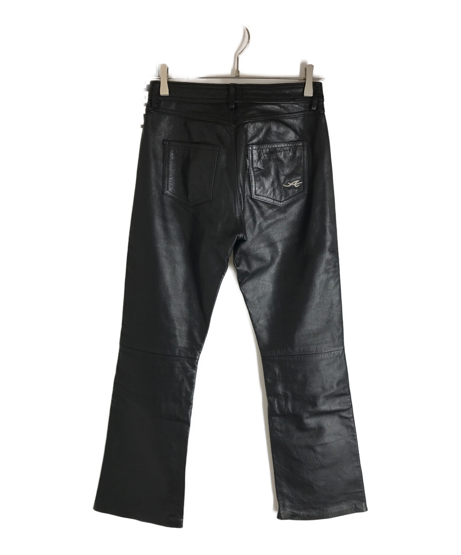 中古・古着通販】AVIREX (アヴィレックス) レザーパンツ ブラック