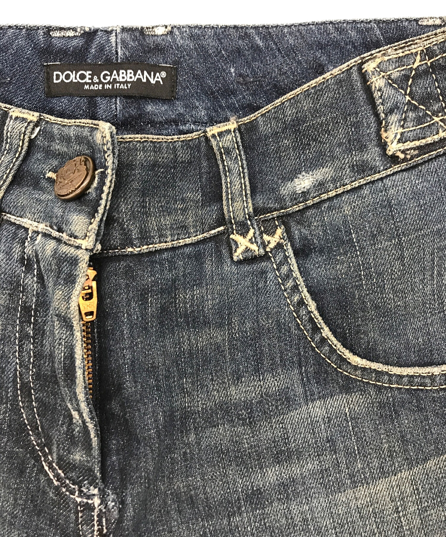 中古・古着通販】DOLCE & GABBANA (ドルチェ＆ガッバーナ) 裾ボタン 