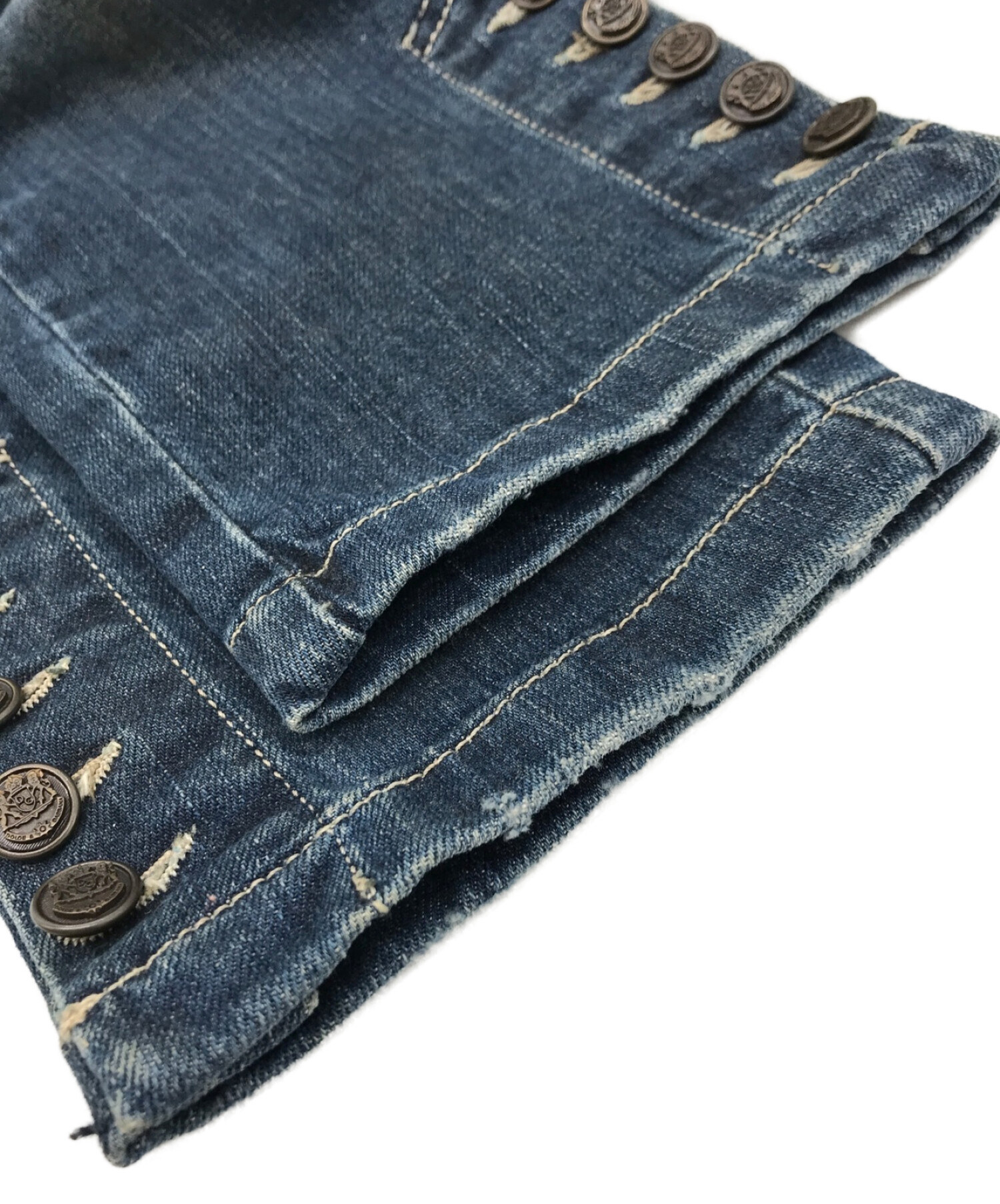 中古・古着通販】DOLCE & GABBANA (ドルチェ＆ガッバーナ) 裾ボタン 