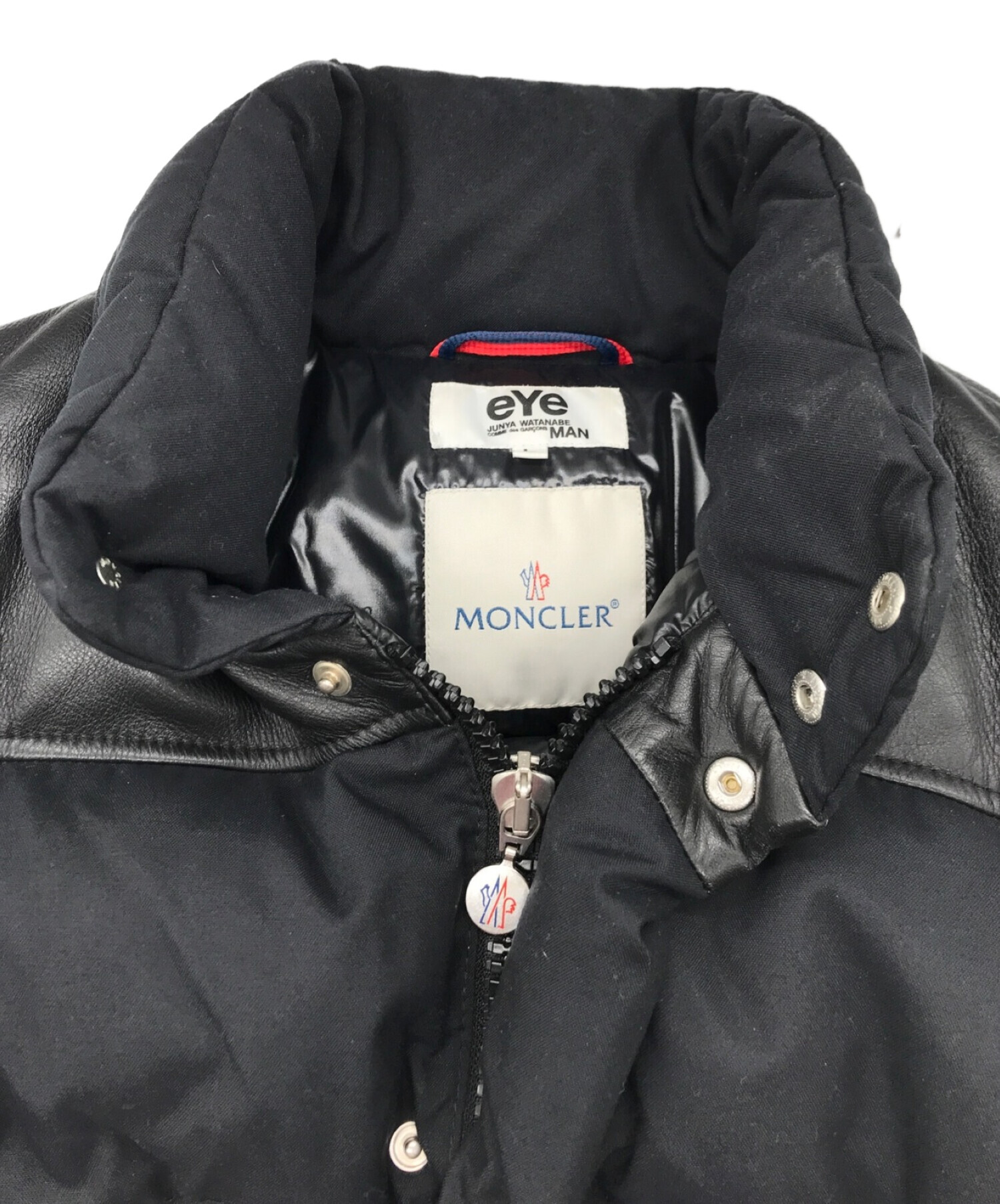 MONCLER JUNYA WATANABE ダウンジャケット レザー切替え M 【公式通販】