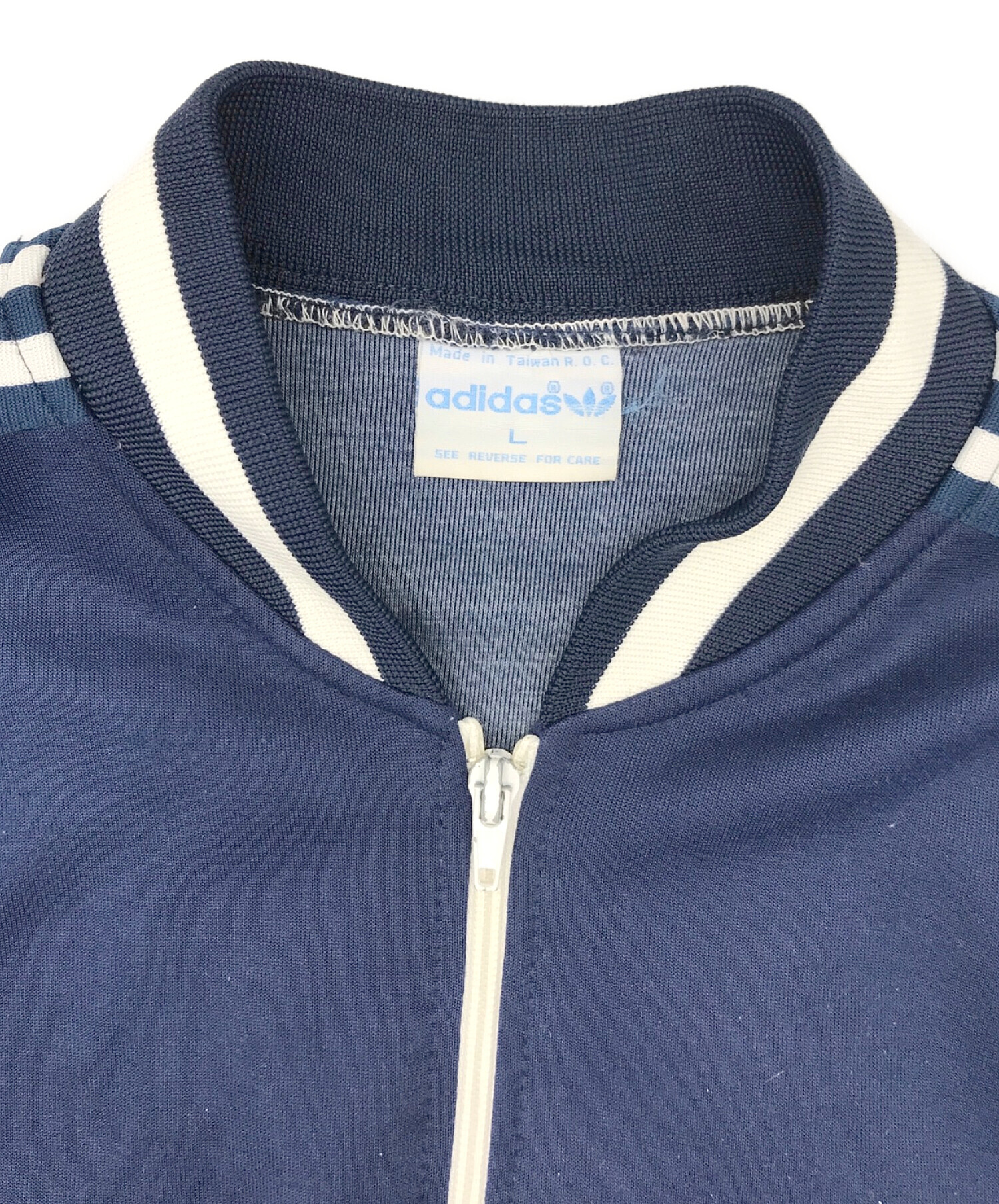中古・古着通販】adidas (アディダス) 古着トラックブルゾン ネイビー
