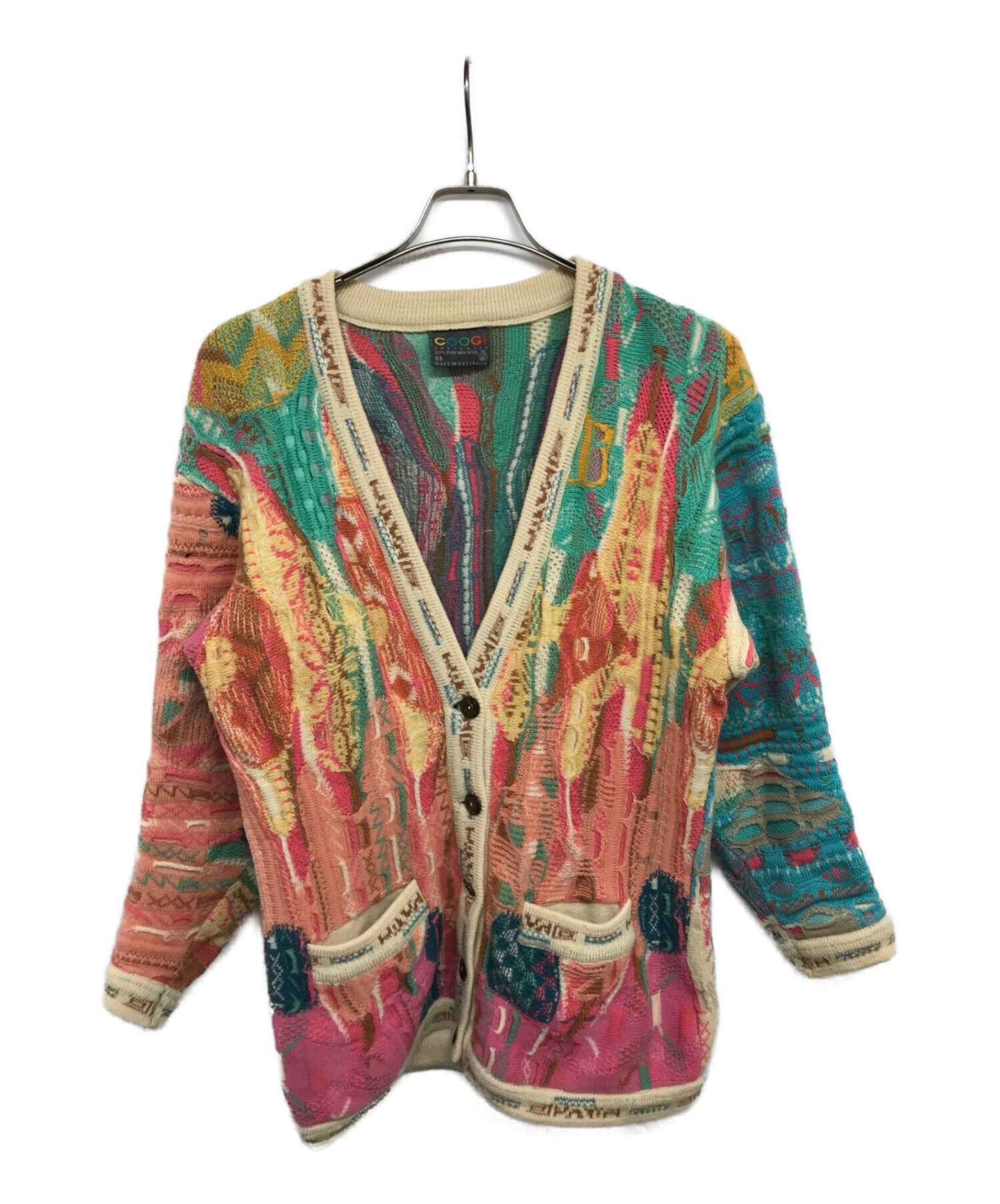 中古・古着通販】Coogi (クージー) 3Dニットカーディガン マルチ